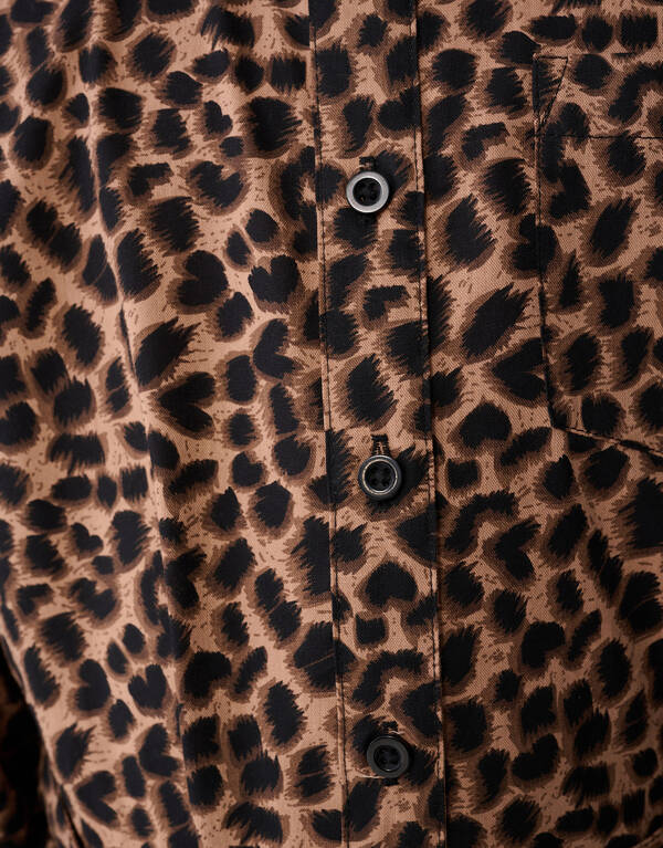 Leoparden-Minikleid Braun SHOEBY GIRLS