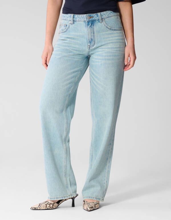 Jeans mit weicher, gerader Passform Gebleicht SHOEBY WOMEN