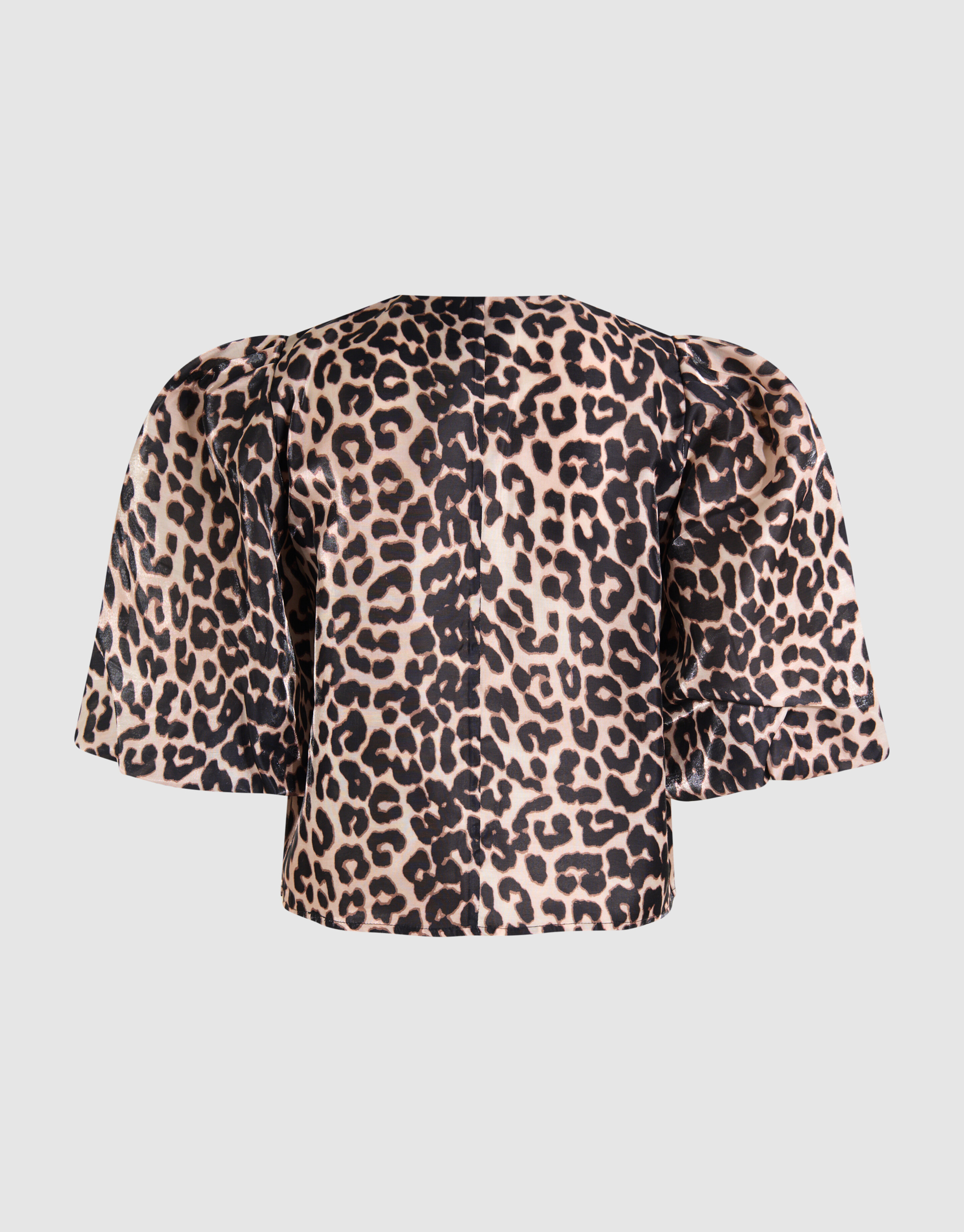 Puff Leopard Bluse Braun SHOEBY WOMEN