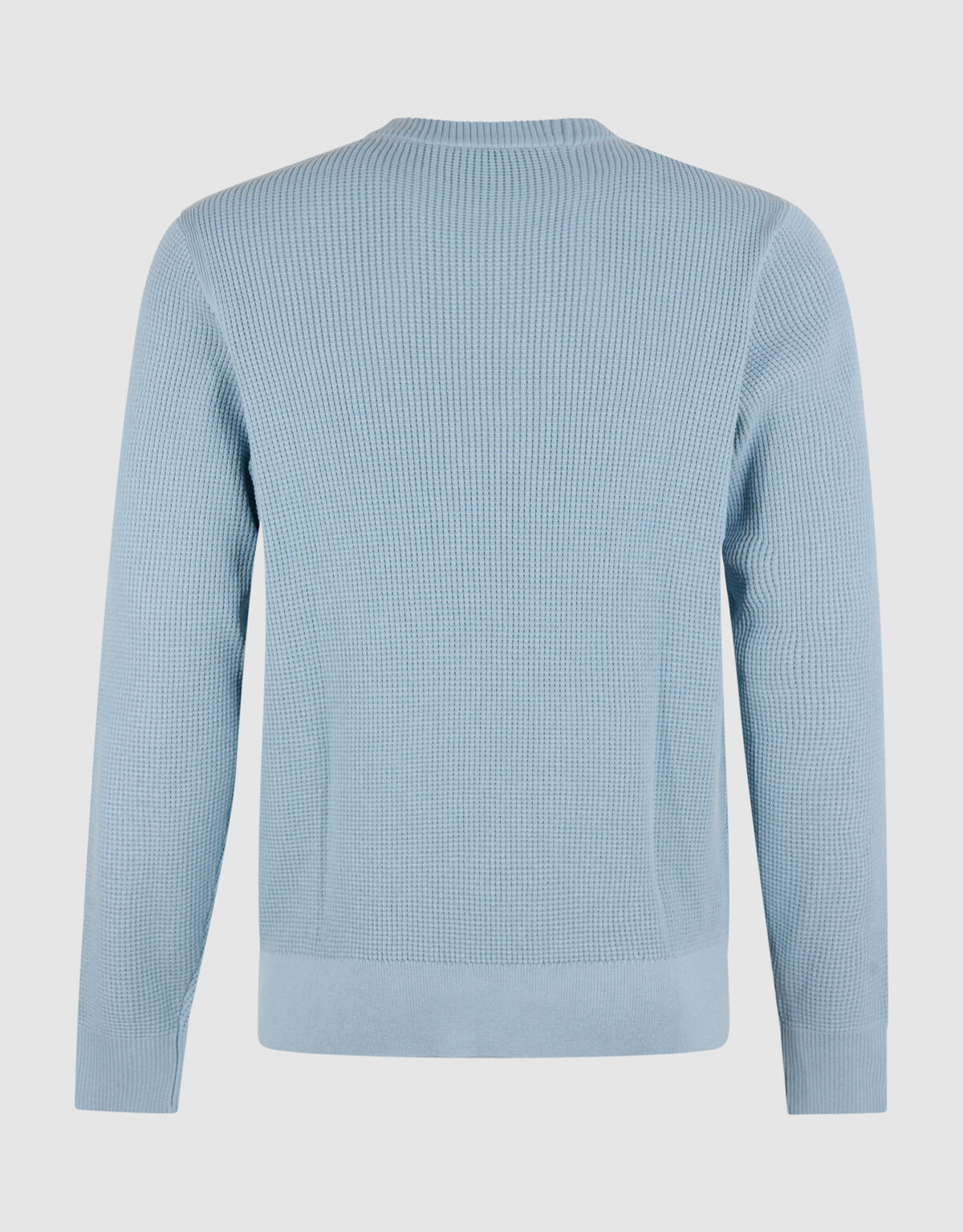 Gestrickter Waffelpullover Hellblau SHOEBY MEN