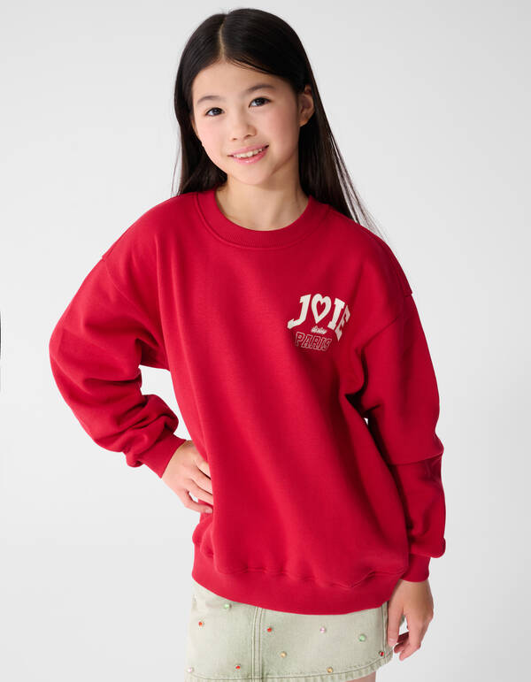 Joie De Vivre Artwork Pullover Rot SHOEBY GIRLS