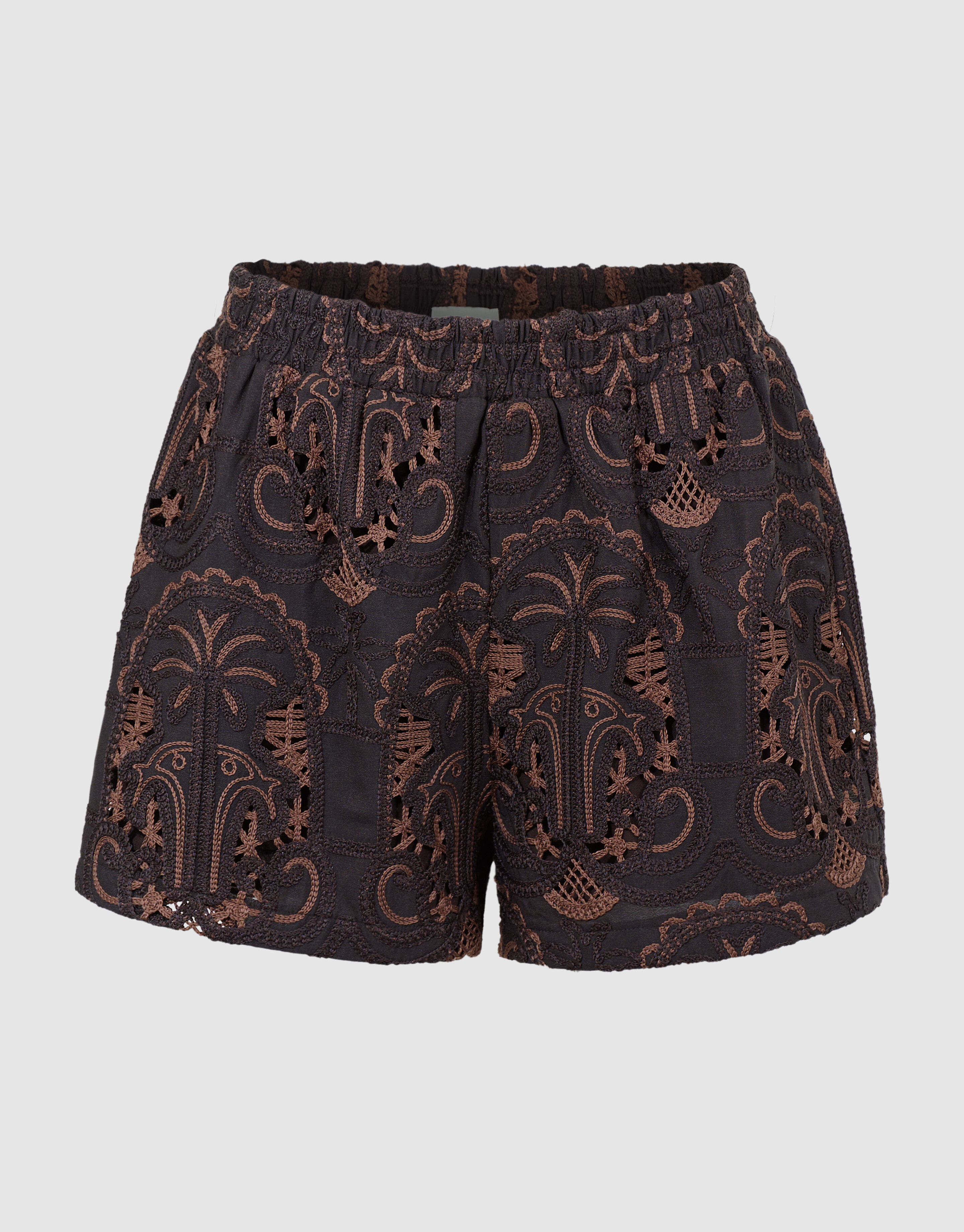 Stickerei Shorts Dunkelbraun SHOEBY WOMEN