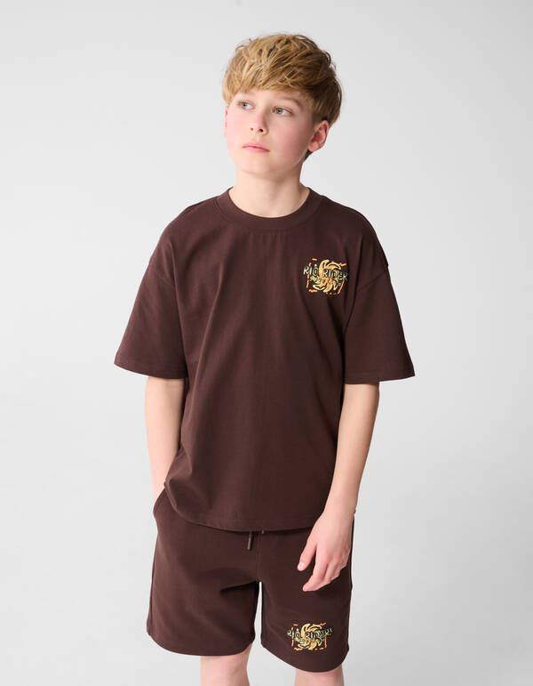 Riders Artwork T-Shirt Dunkelbraun SHOEBY BOYS