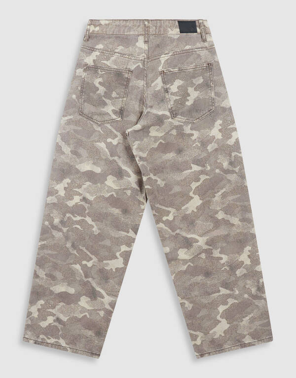 Camo Baggy Fit Jeans in Hellbraun SHOEBY BOYS