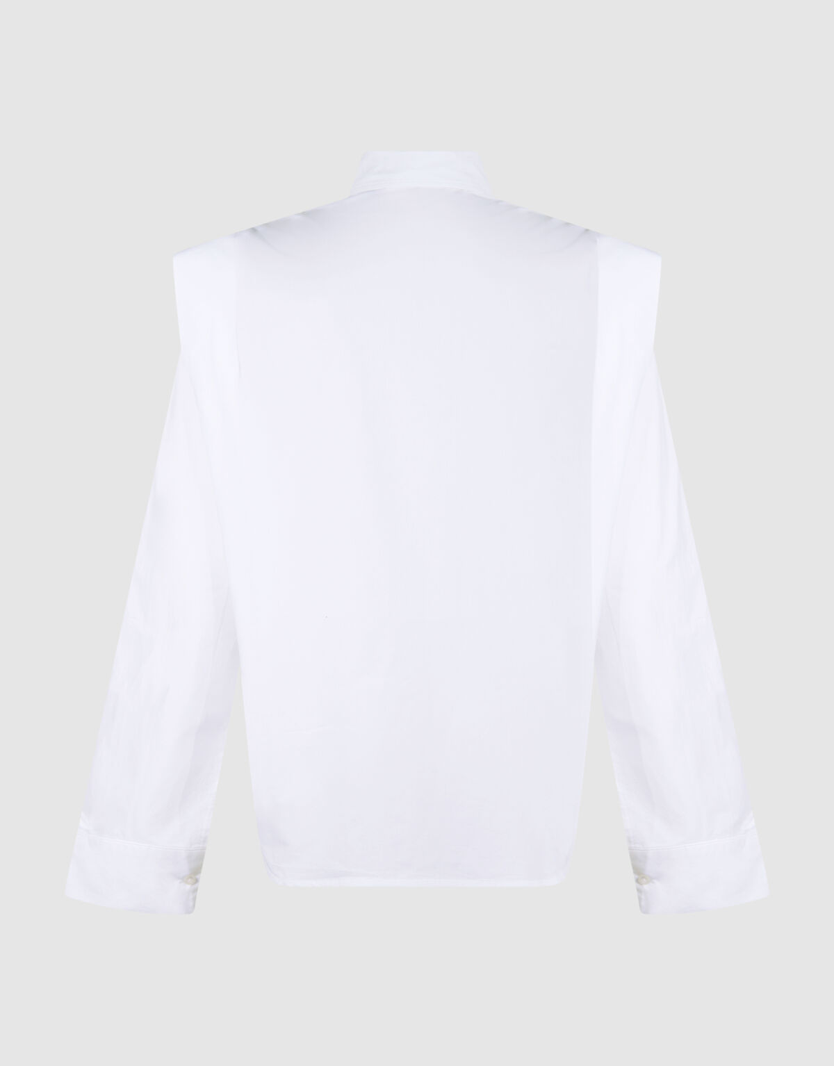 Die Pleat Poplin Bluse Wei&szlig; SHOEBY WOMEN