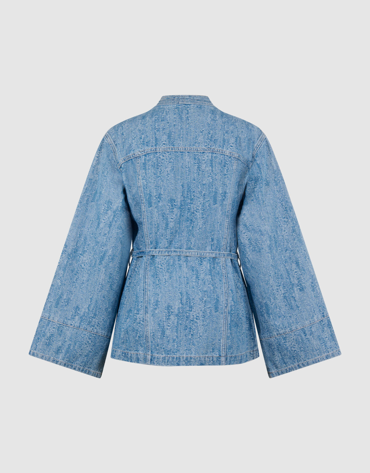 Jacquard Kimono Jacke Blau SHOEBY WOMEN