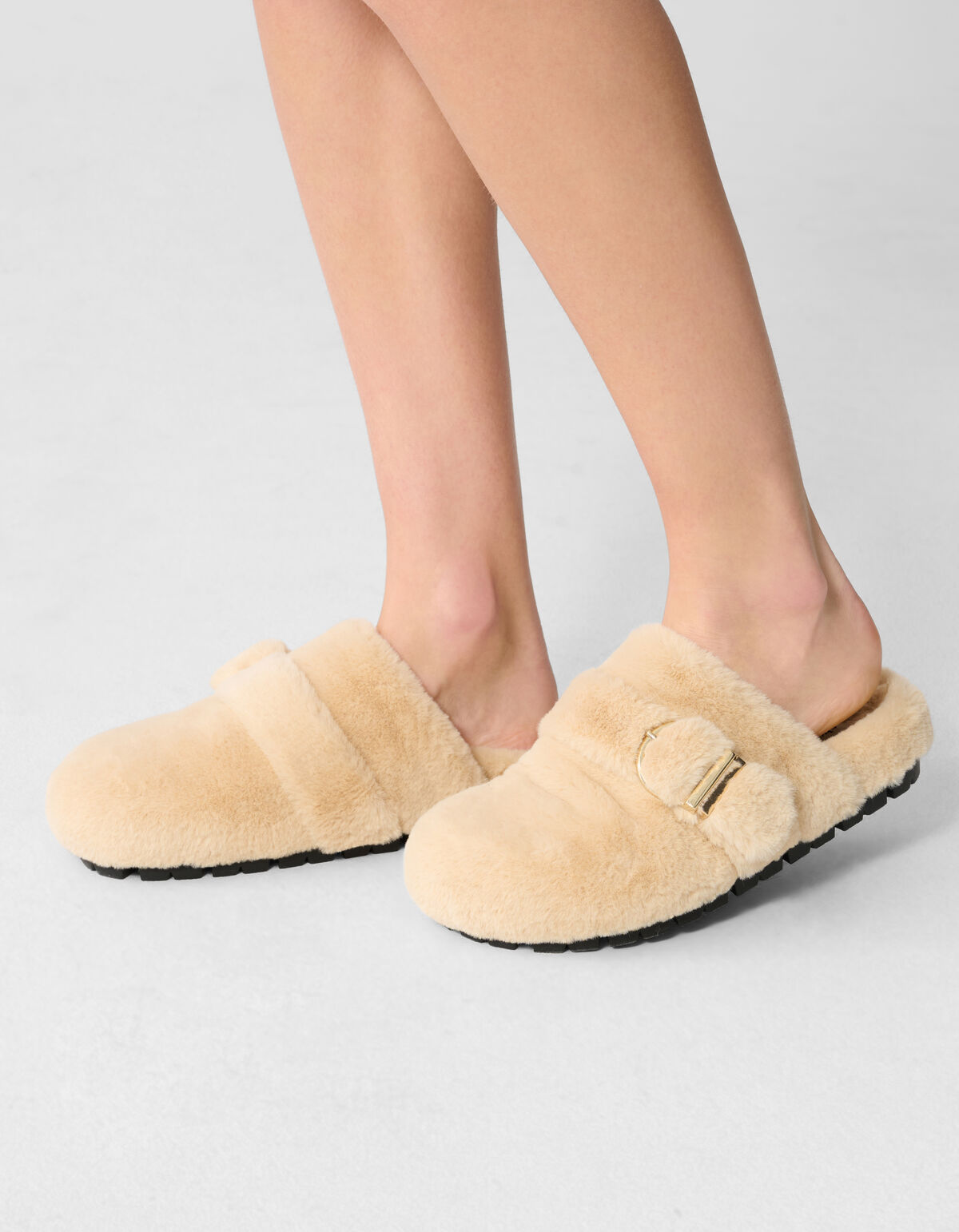 Furry Mule Sand SHOEBY SHOES