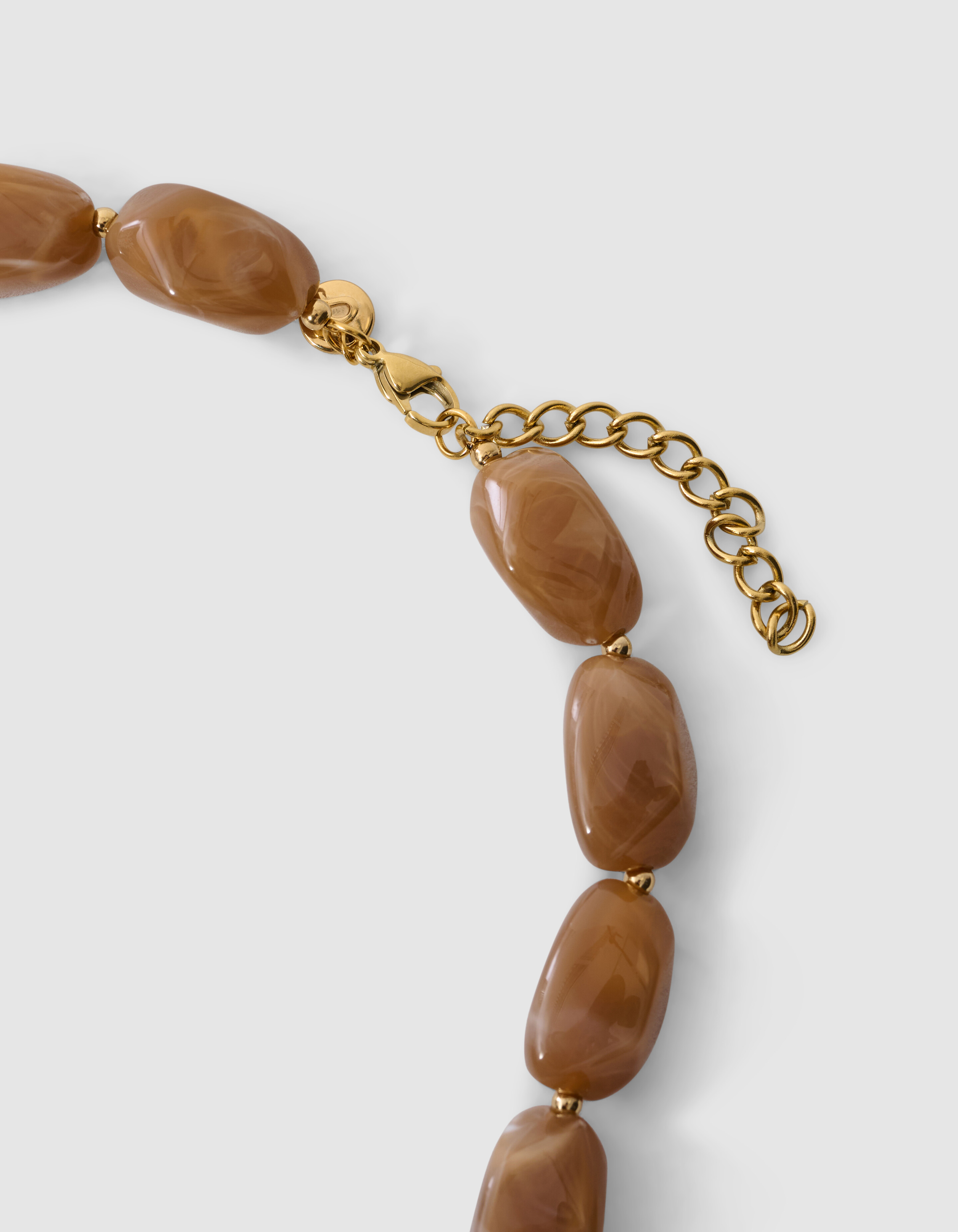 Beaded Charm Halskette Braun SHOEBY ACCESSOIRES