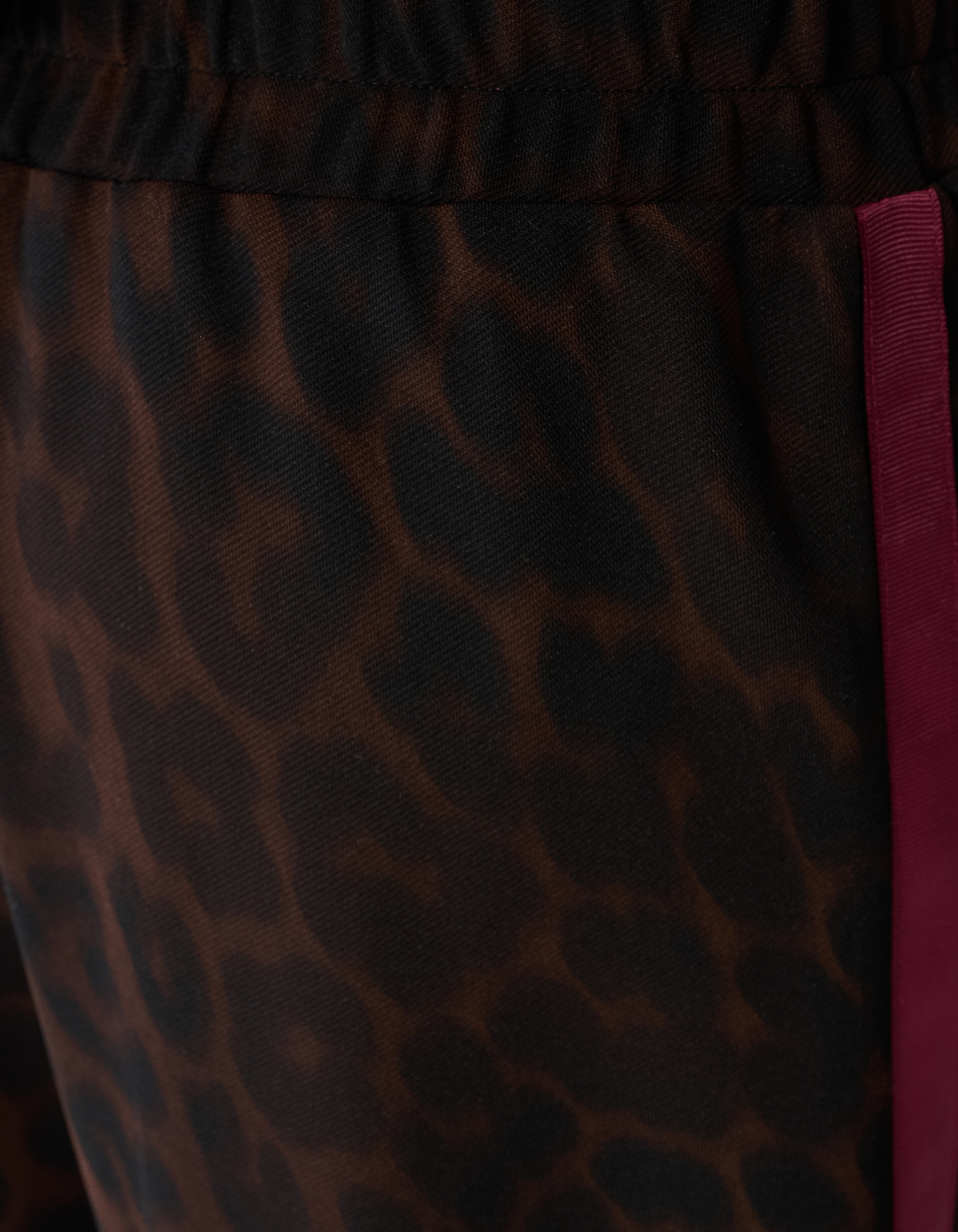 Hose mit Leopardenmuster und weitem Bein Dunkelbr SHOEBY GIRLS