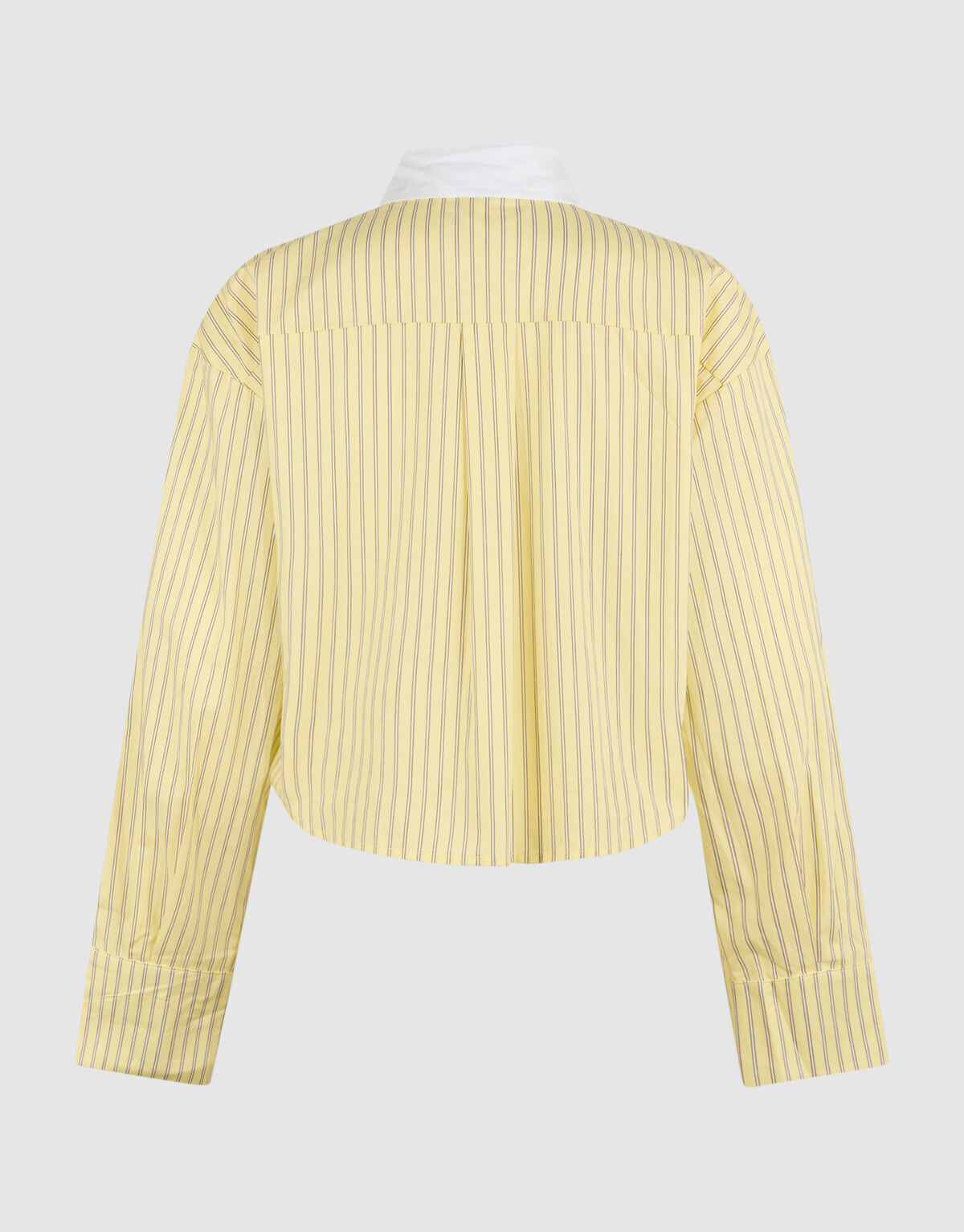Kurz geschnittene Bluse mit Strasskragen, Hellgelb SHOEBY WOMEN