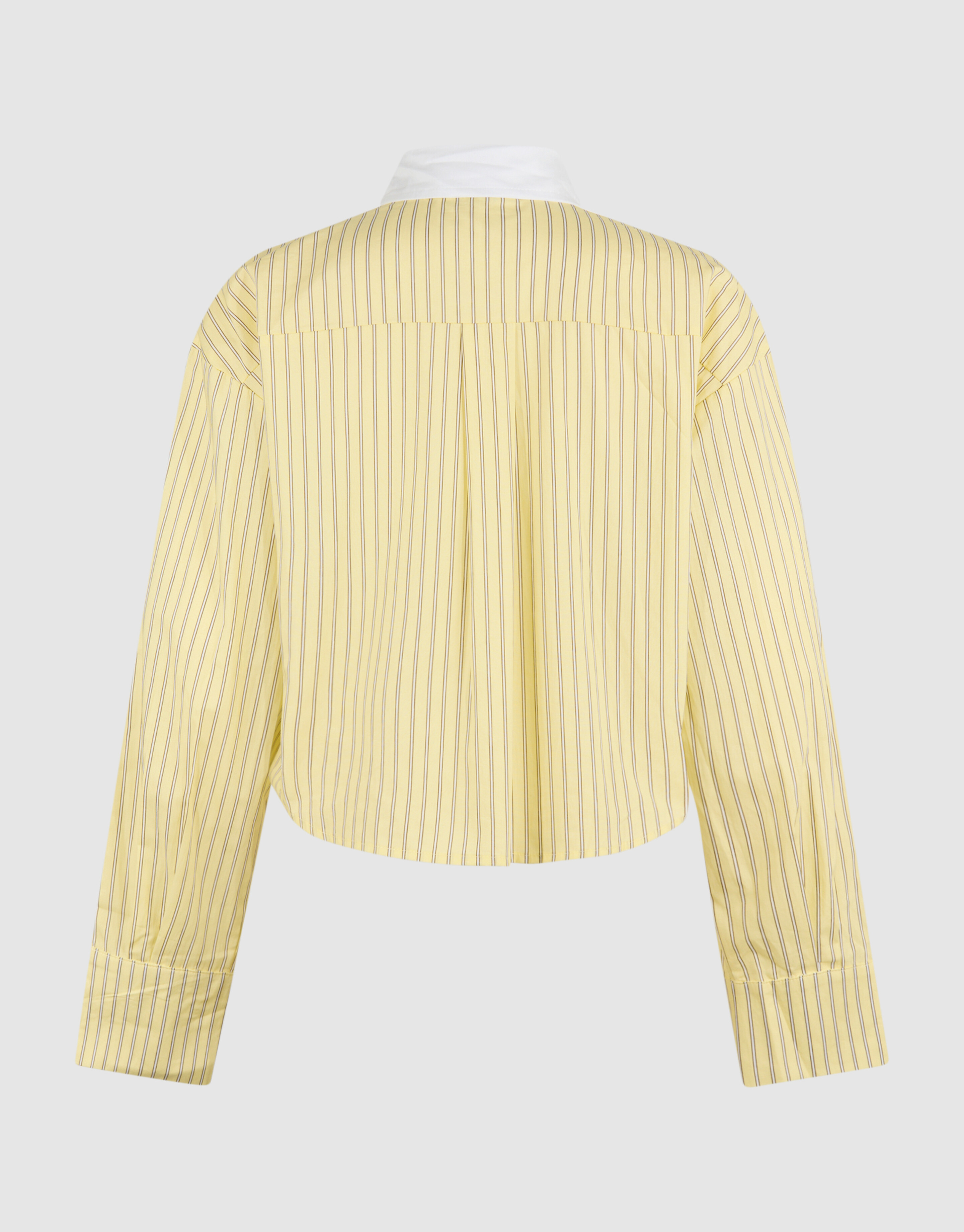 Kurz geschnittene Bluse mit Strasskragen, Hellgelb SHOEBY WOMEN