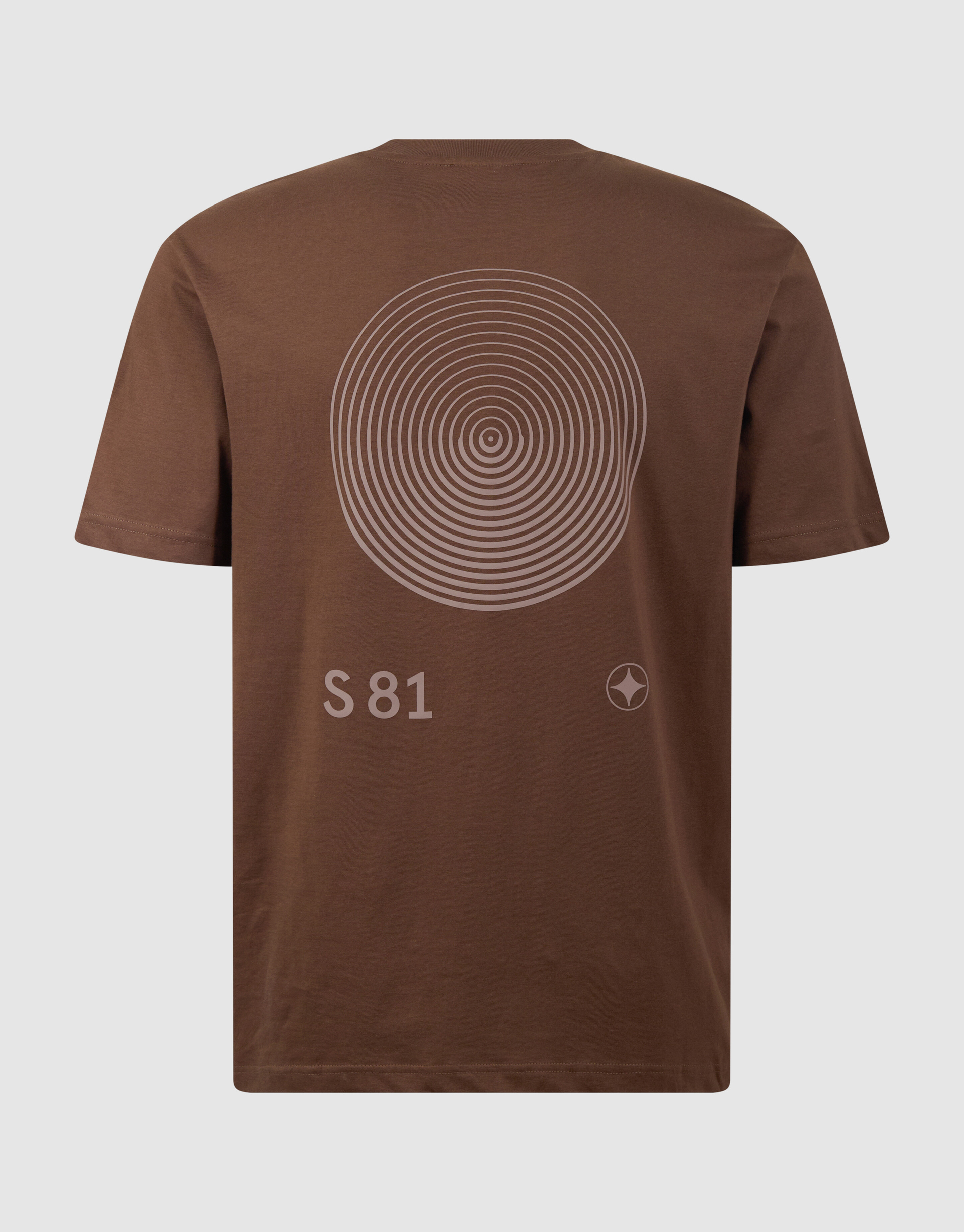 Logo-Kreis-Kunst T-Shirt Braun SHOEBY MEN