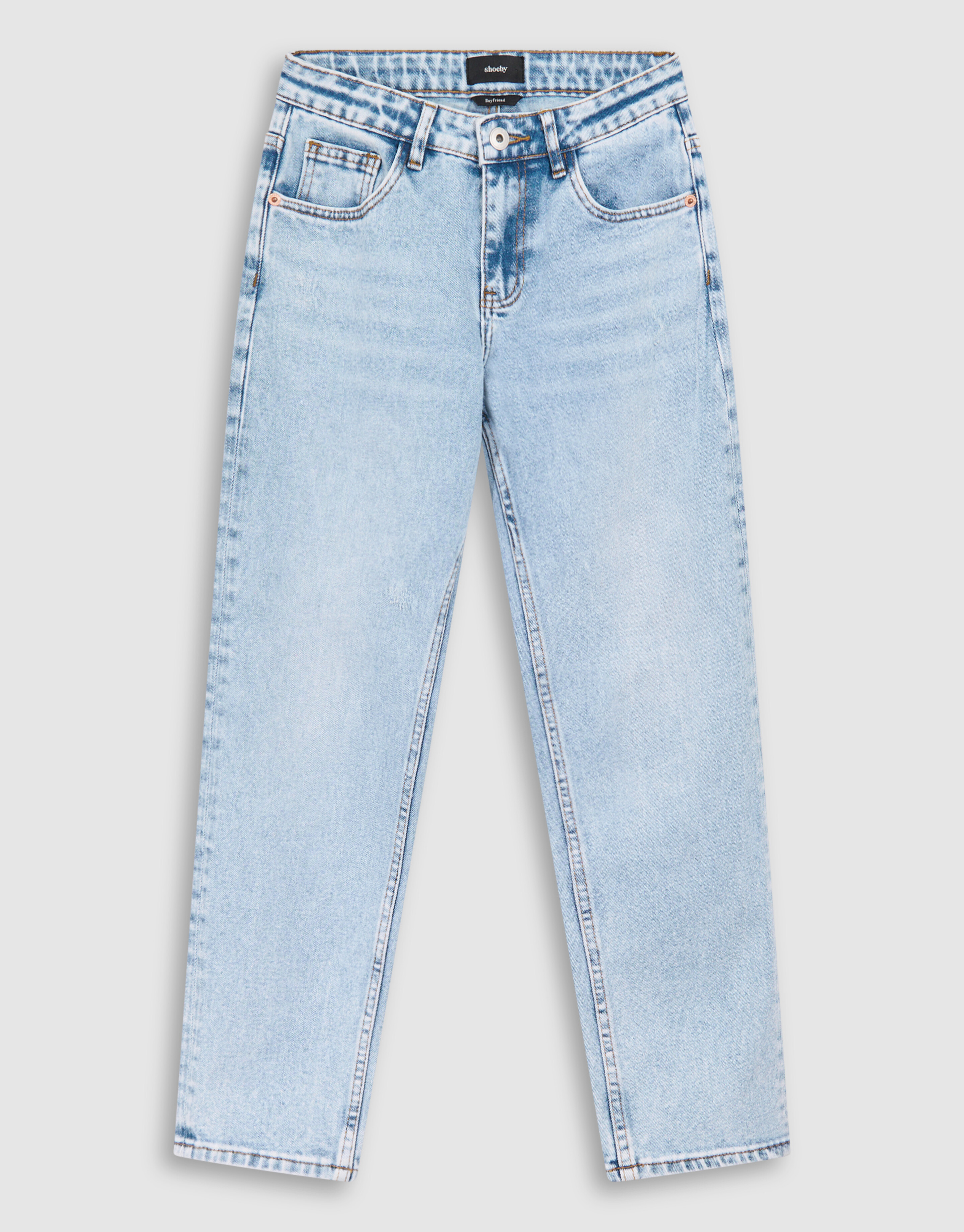 Tapered Fit Jeans gebleicht SHOEBY BOYS