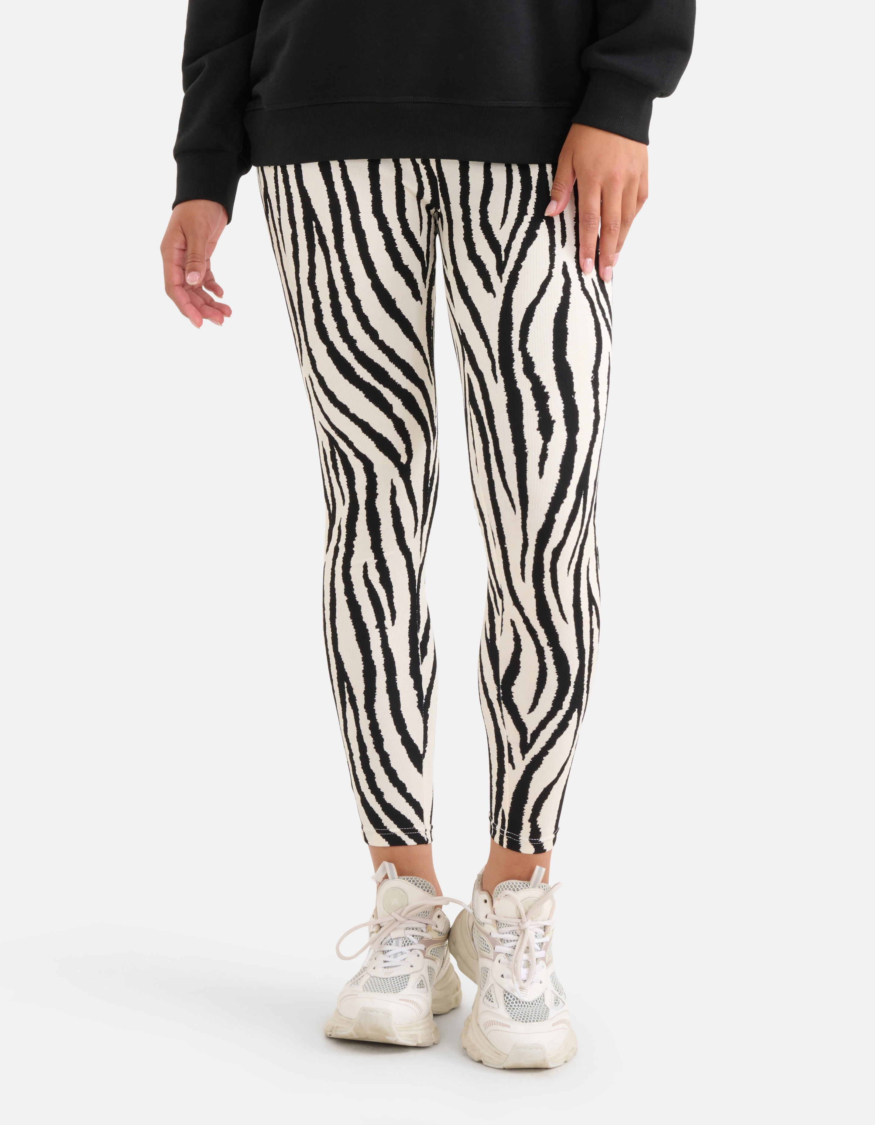 Zebra Print Legging Schwarz/Weiß SHOEBY WOMEN