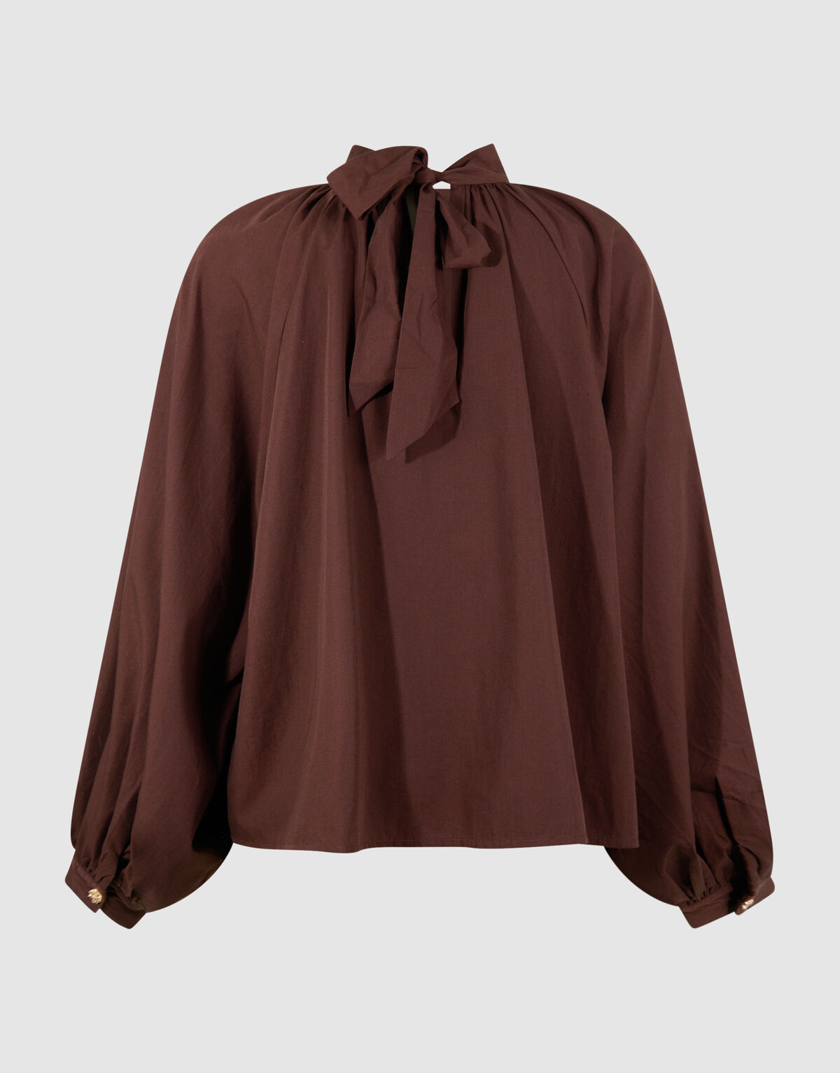 Bluse mit Schleife Braun SHOEBY WOMEN