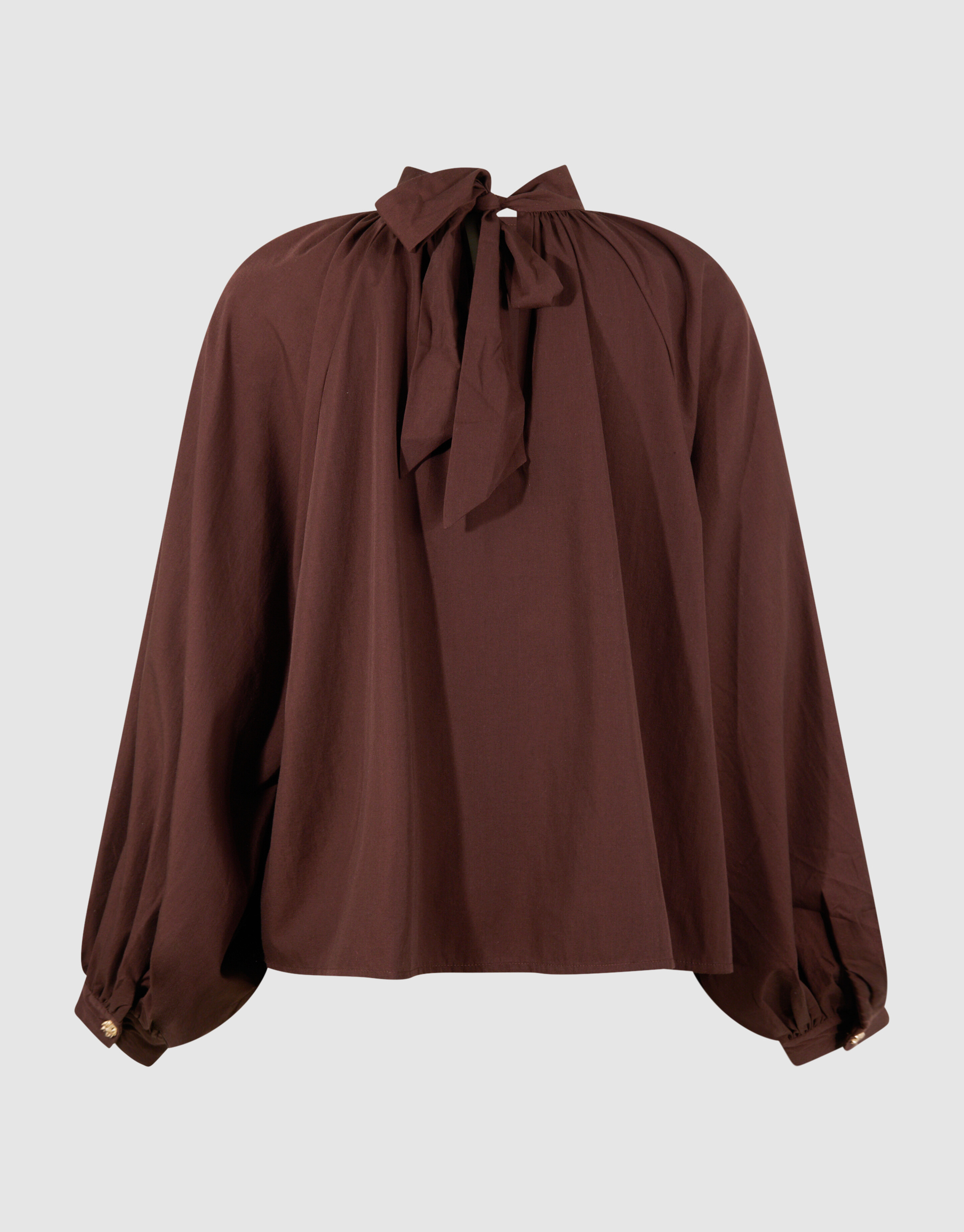 Bluse mit Schleife Braun SHOEBY WOMEN