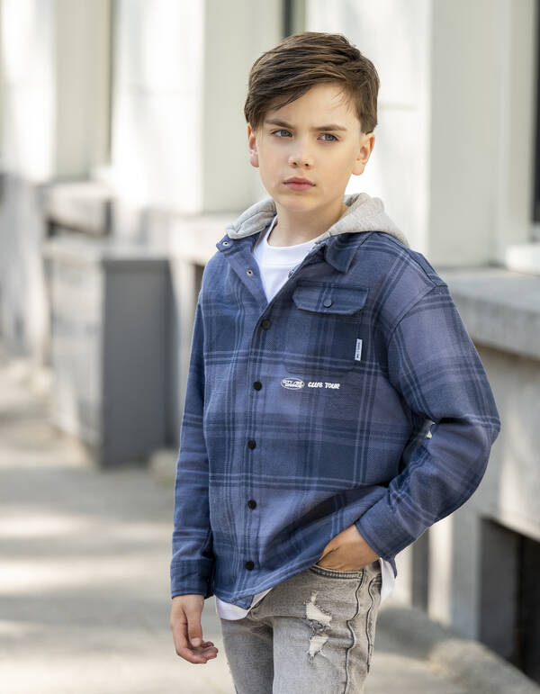 Ruiten Pocket Hemd Blau SHOEBY BOYS