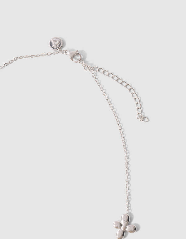 Kleine Blumenkette Silber SHOEBY ACCESSOIRES