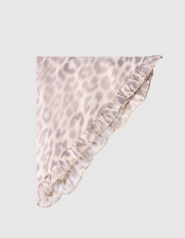 Leopard Bandana/Schal Hellbraun SHOEBY ACCESSOIRES