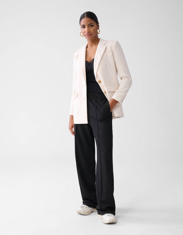 &Uuml;bergro&szlig;er Blazer Off White SHOEBY WOMEN