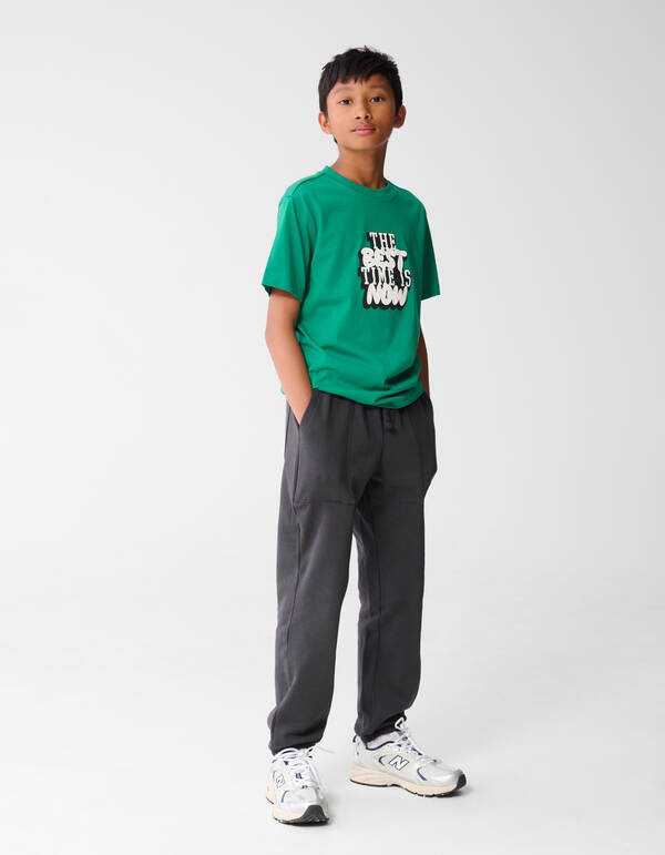 Time Artwork T-shirt Gr&uuml;n SHOEBY BOYS