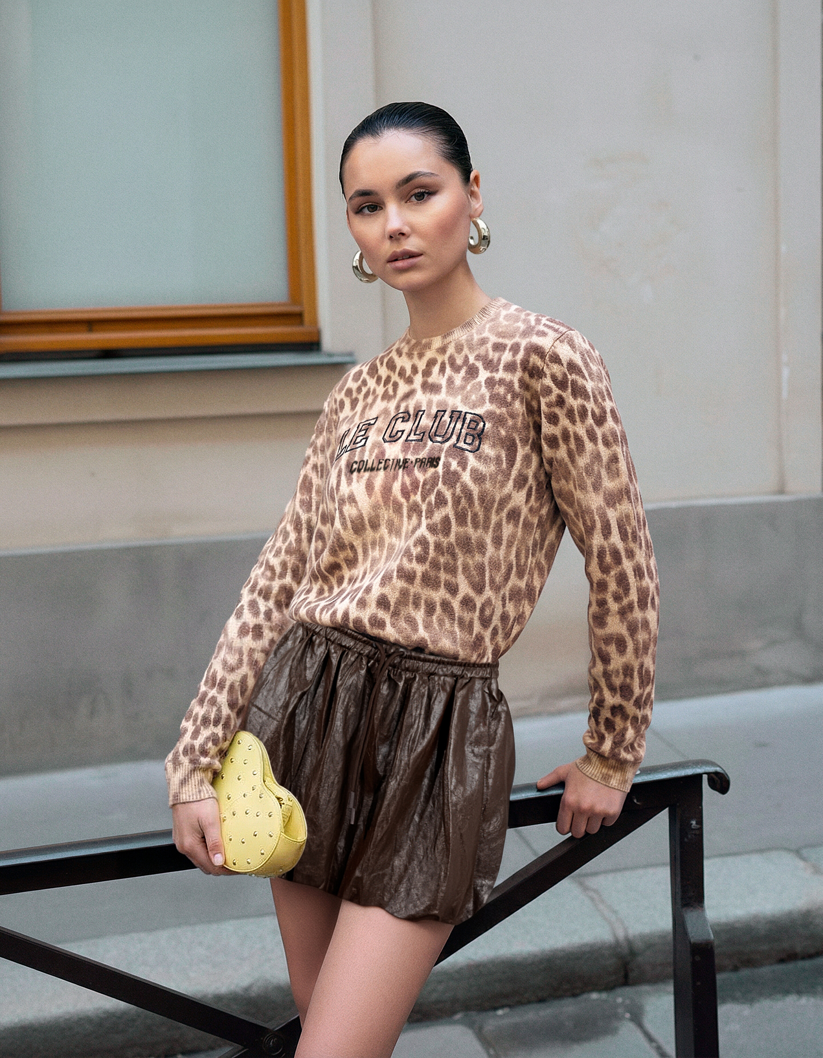 Vegan Leder Balloon Fit Minirock Braun SHOEBY WOMEN