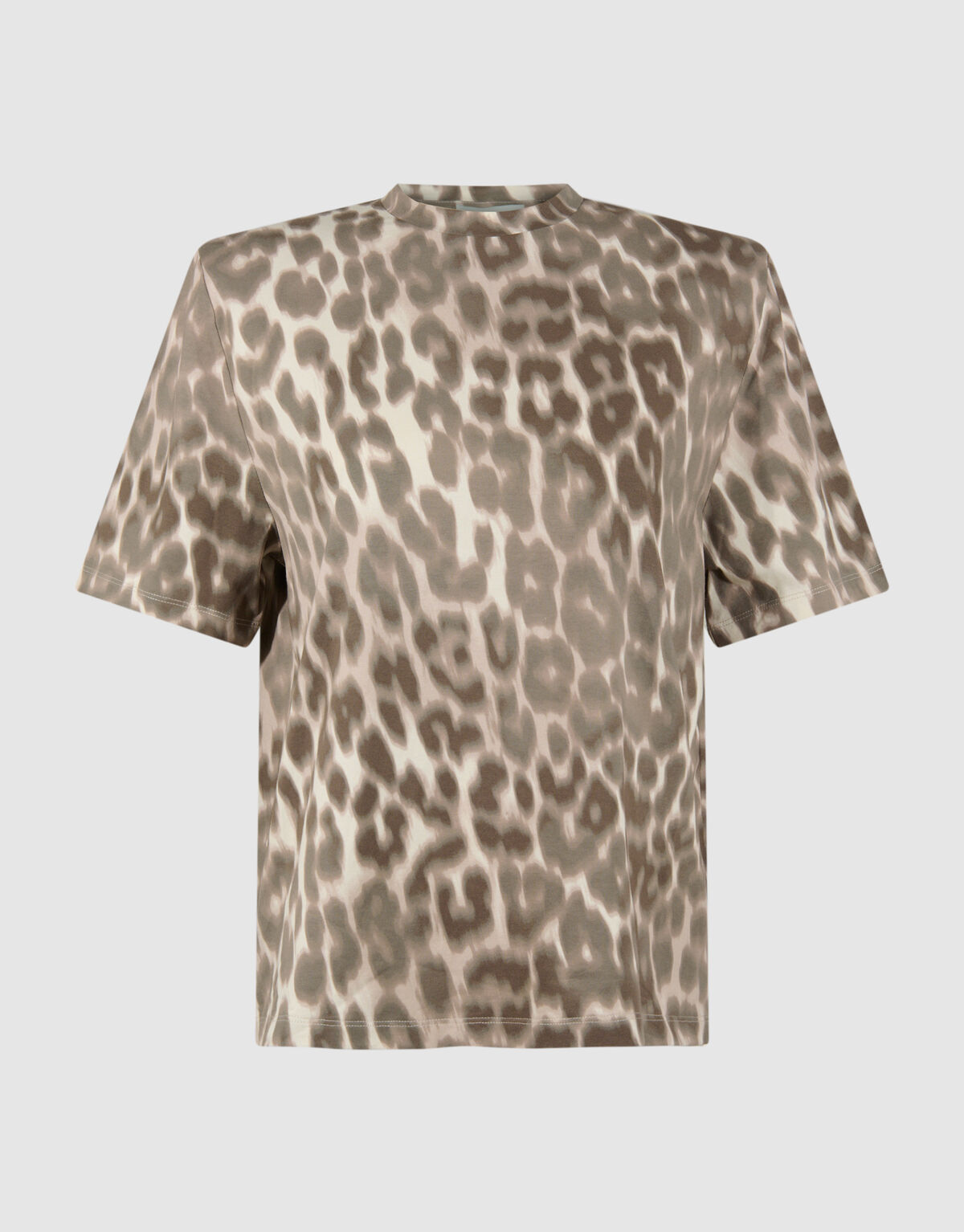 Leoparden-Stepp-T-Shirt Hellbraun SHOEBY WOMEN