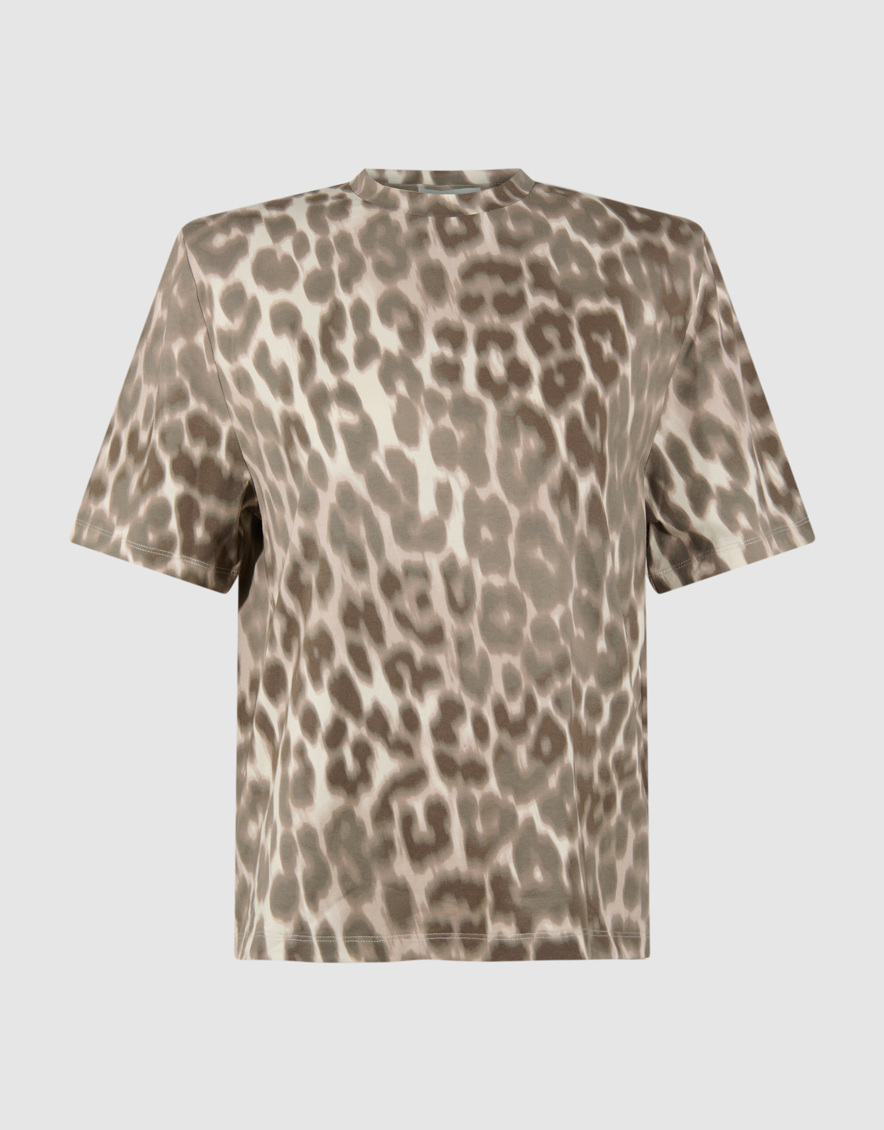 Leoparden-Stepp-T-Shirt Hellbraun SHOEBY WOMEN