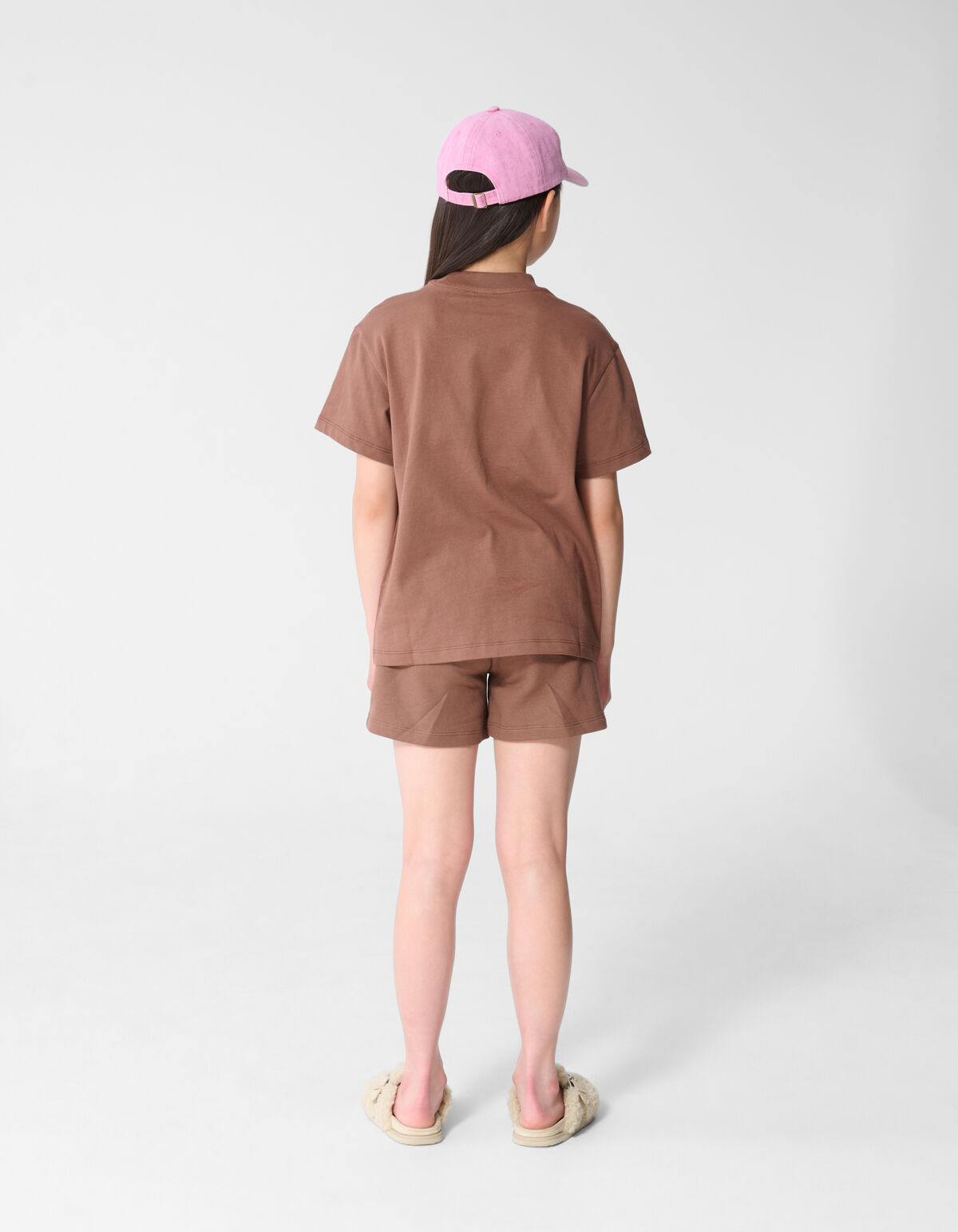 Gewaschener Erdbeer-Short-Bruin SHOEBY GIRLS