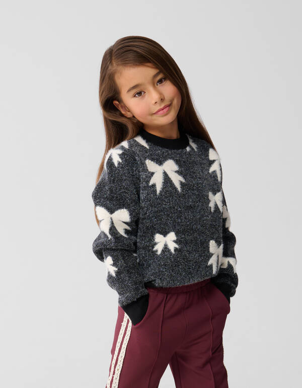 Schleife Pullover Schwarz SHOEBY GIRLS