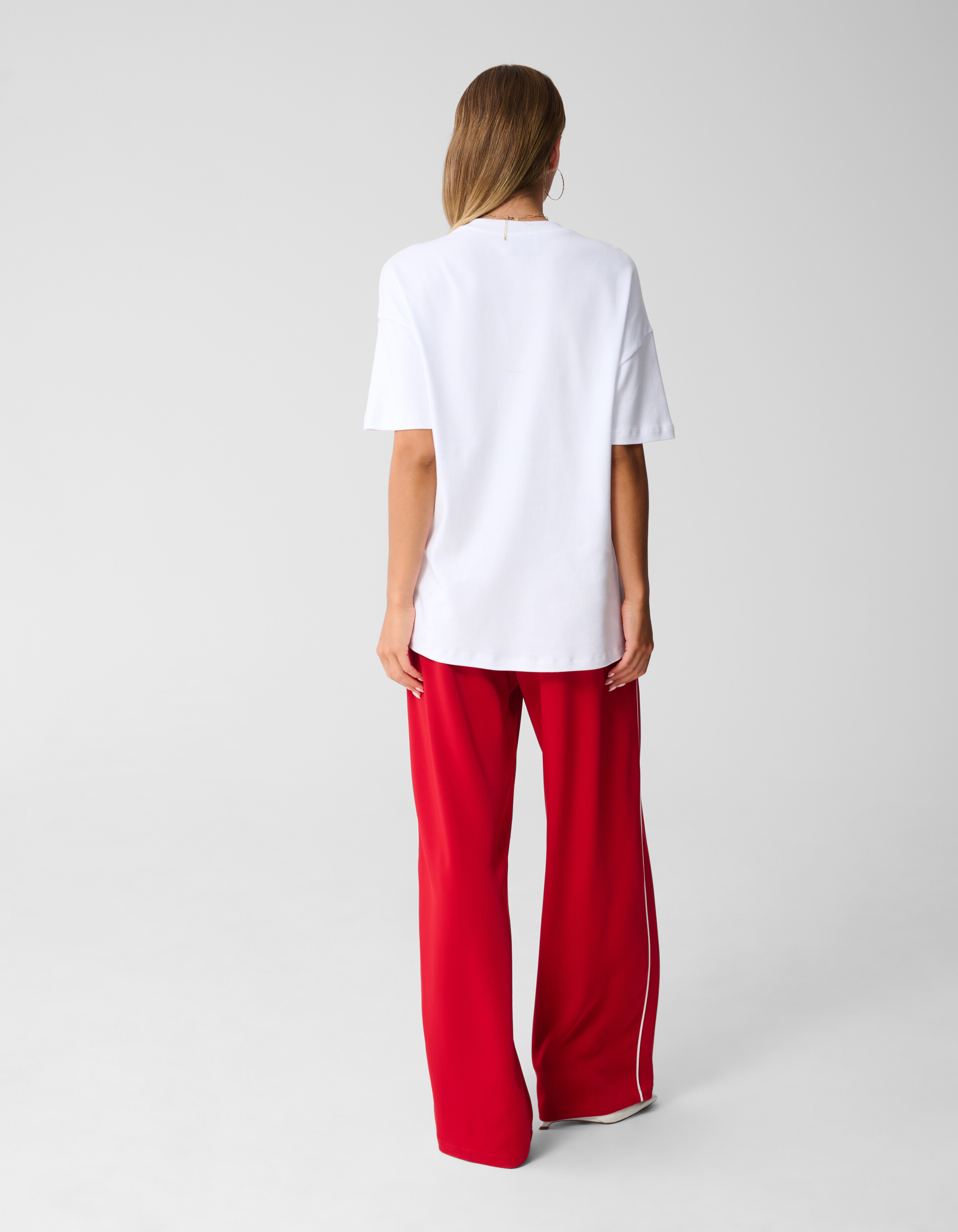 Sportliche Bundhose mit weitem Bein Rot SHOEBY WOMEN
