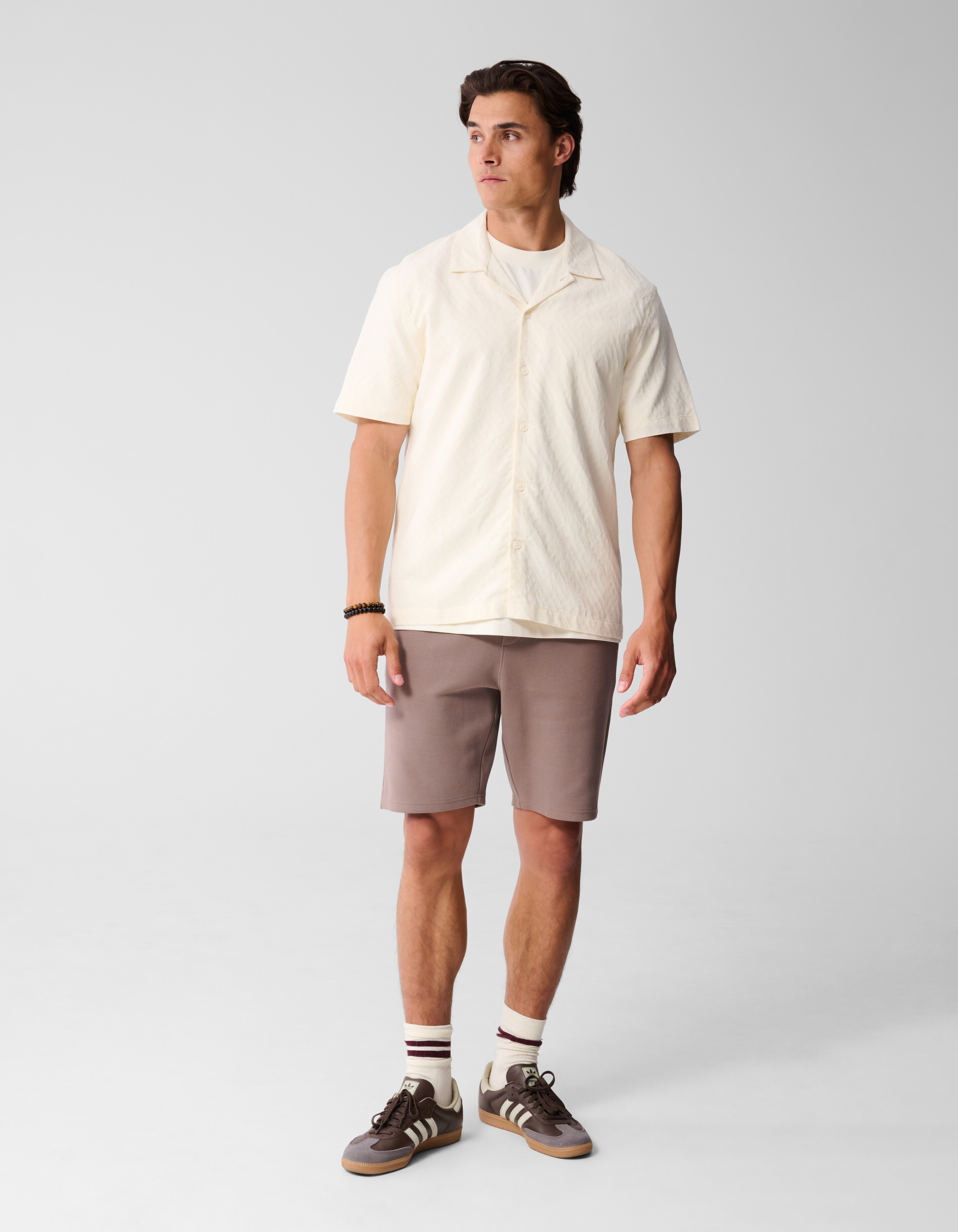 Jacquard-Hemd Off White SHOEBY MEN