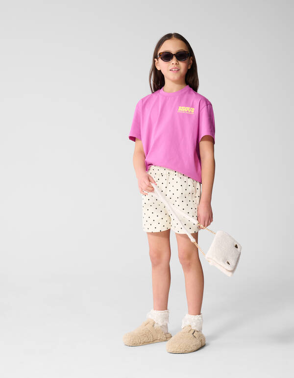Polkadot Kurz Gebrochen Wei&szlig; SHOEBY GIRLS