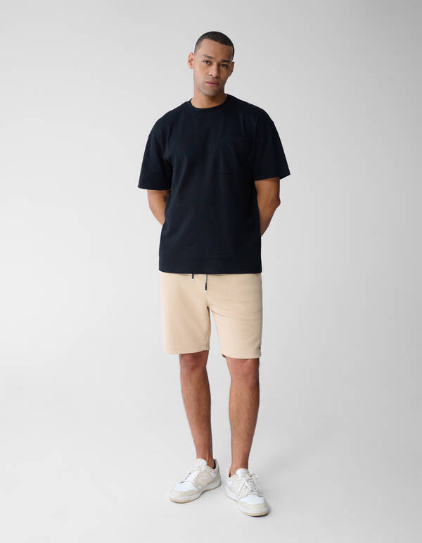 Struktur Pocket T-Shirt Schwarz SHOEBY MEN