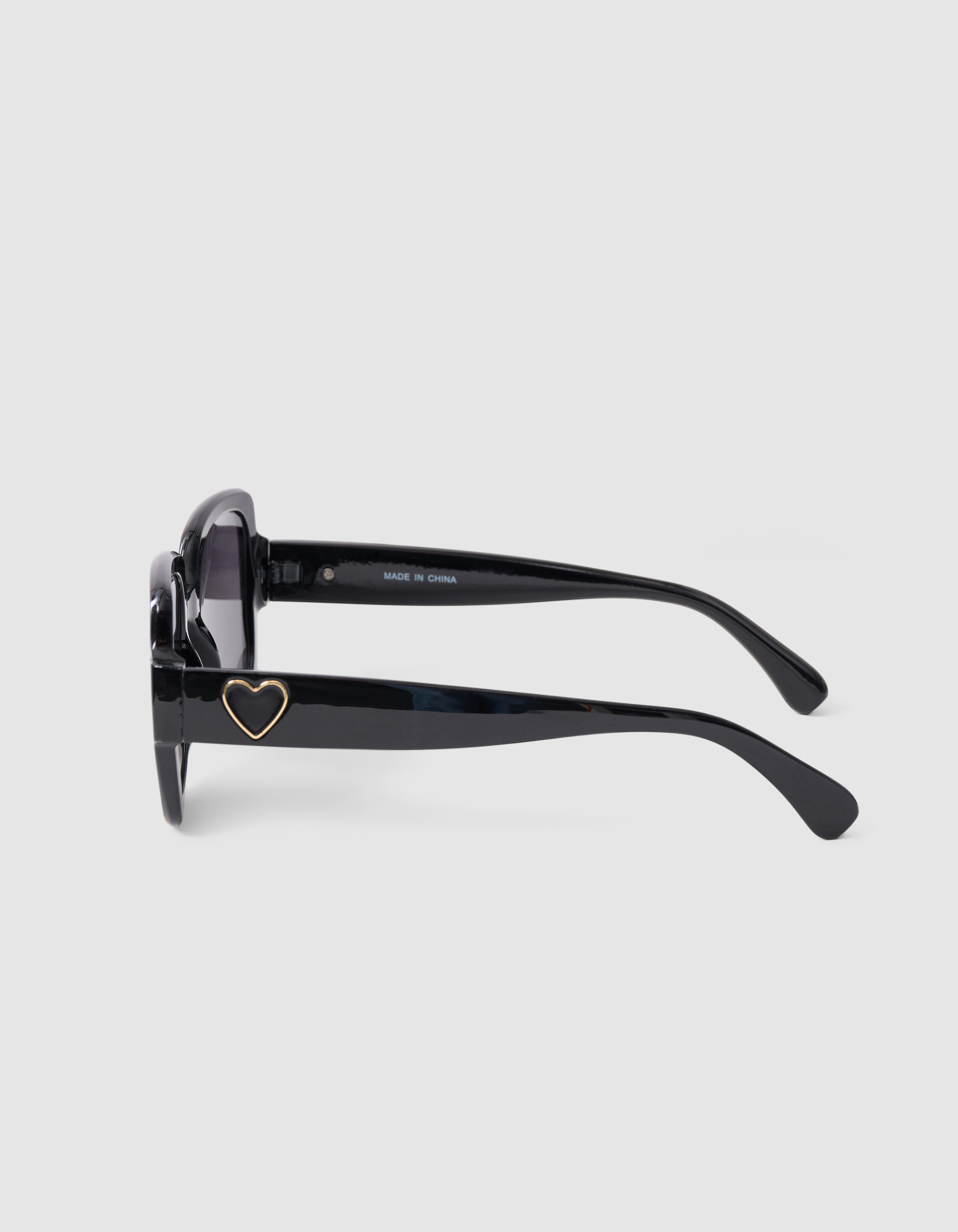 Herz-Sonnenbrille Schwarz SHOEBY ACCESSOIRES