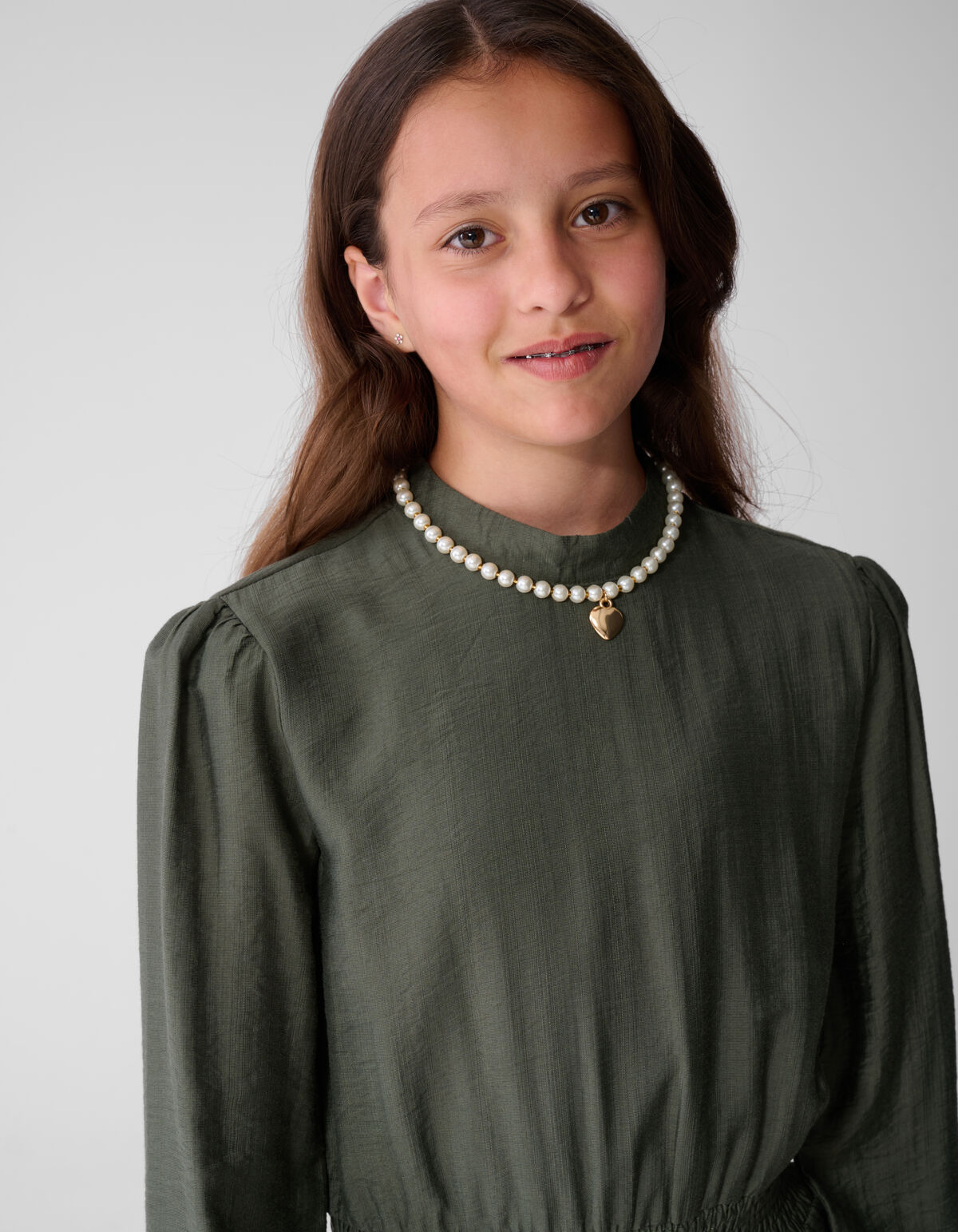 Stud Kleid dunkelgr&uuml;n SHOEBY GIRLS