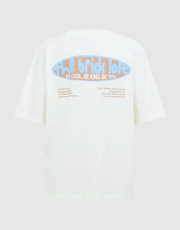 Brick Artwork T-Shirt Gebrochen Wei&szlig; SHOEBY BOYS