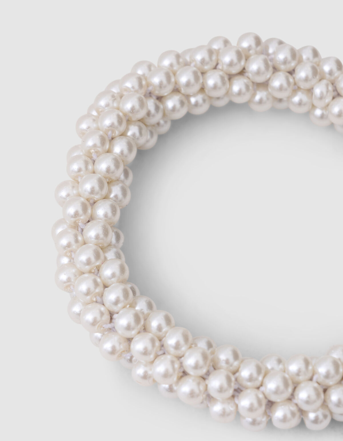 Perlen-Haarband Gebrochen Wei&szlig; SHOEBY ACCESSOIRES