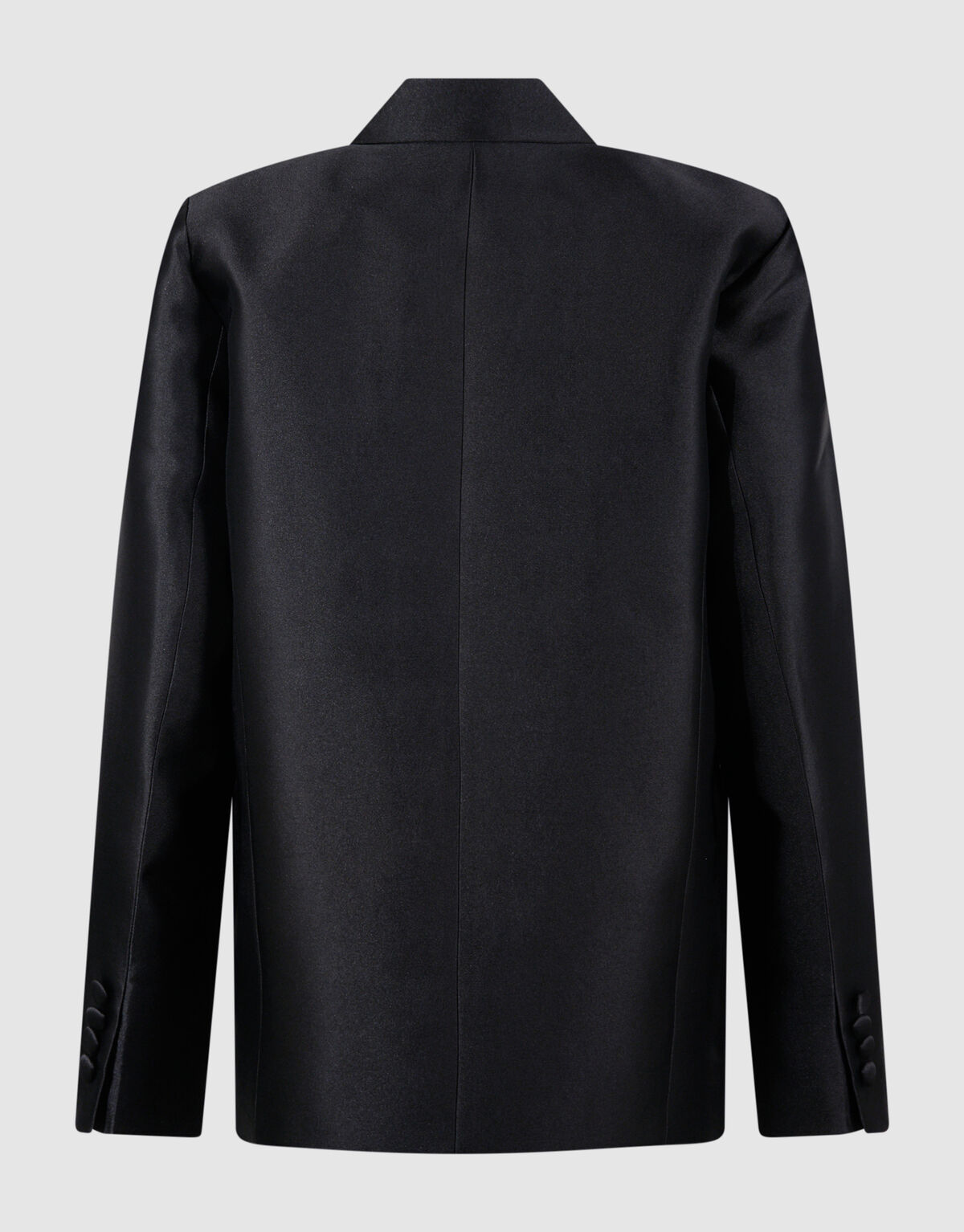 Oversized Satin Twill Blazer Black SHOEBY WOMEN
