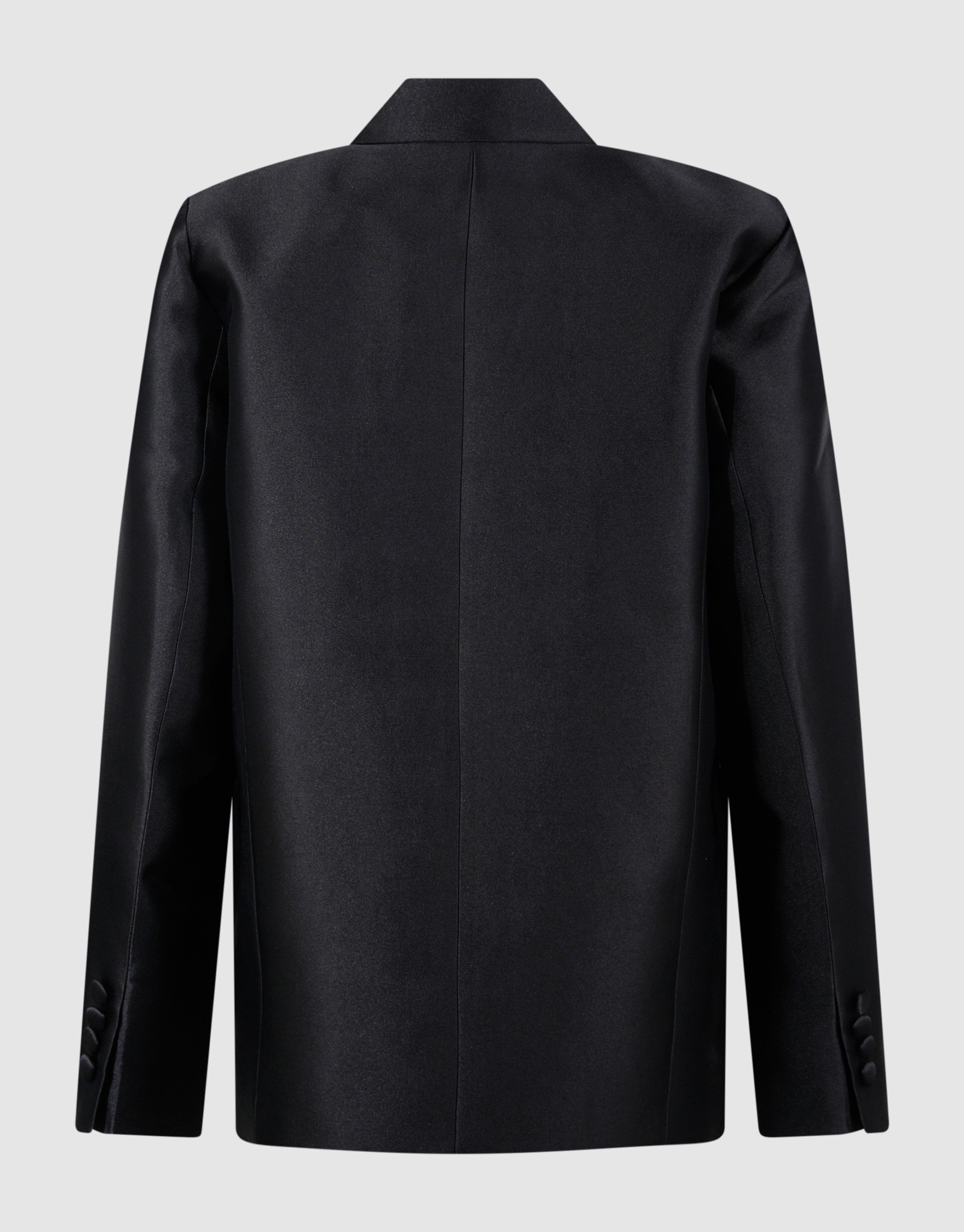 Oversized Satin Twill Blazer Black SHOEBY WOMEN