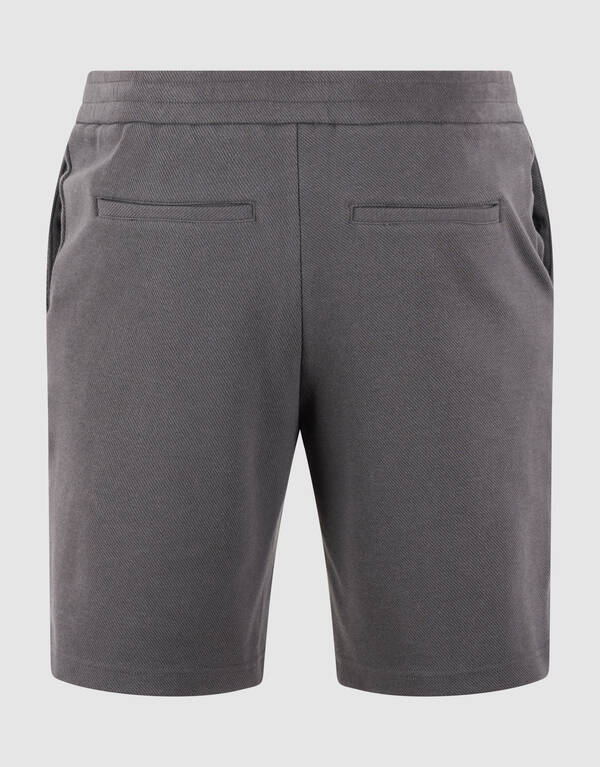 Struktur Regular Fit Shorts Dunkelgrau SHOEBY MEN