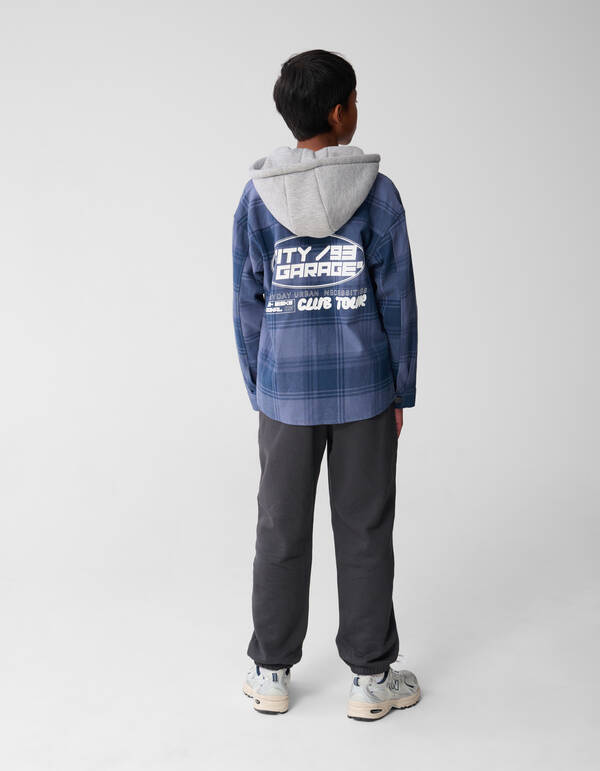 Karo-Pocket-Overshirt Blau SHOEBY BOYS