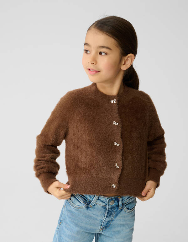 Braune Weste mit Schleife SHOEBY GIRLS