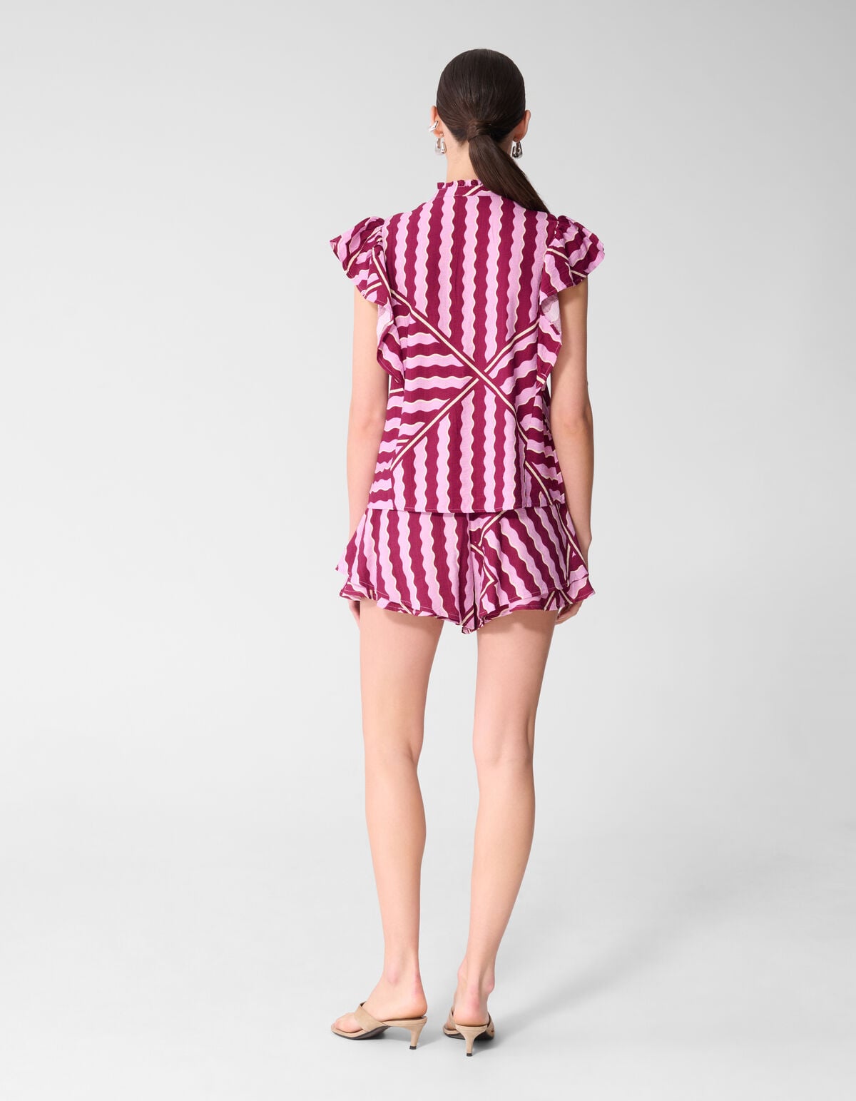 Top mit Wellenmuster in Rosa/Lila SHOEBY WOMEN