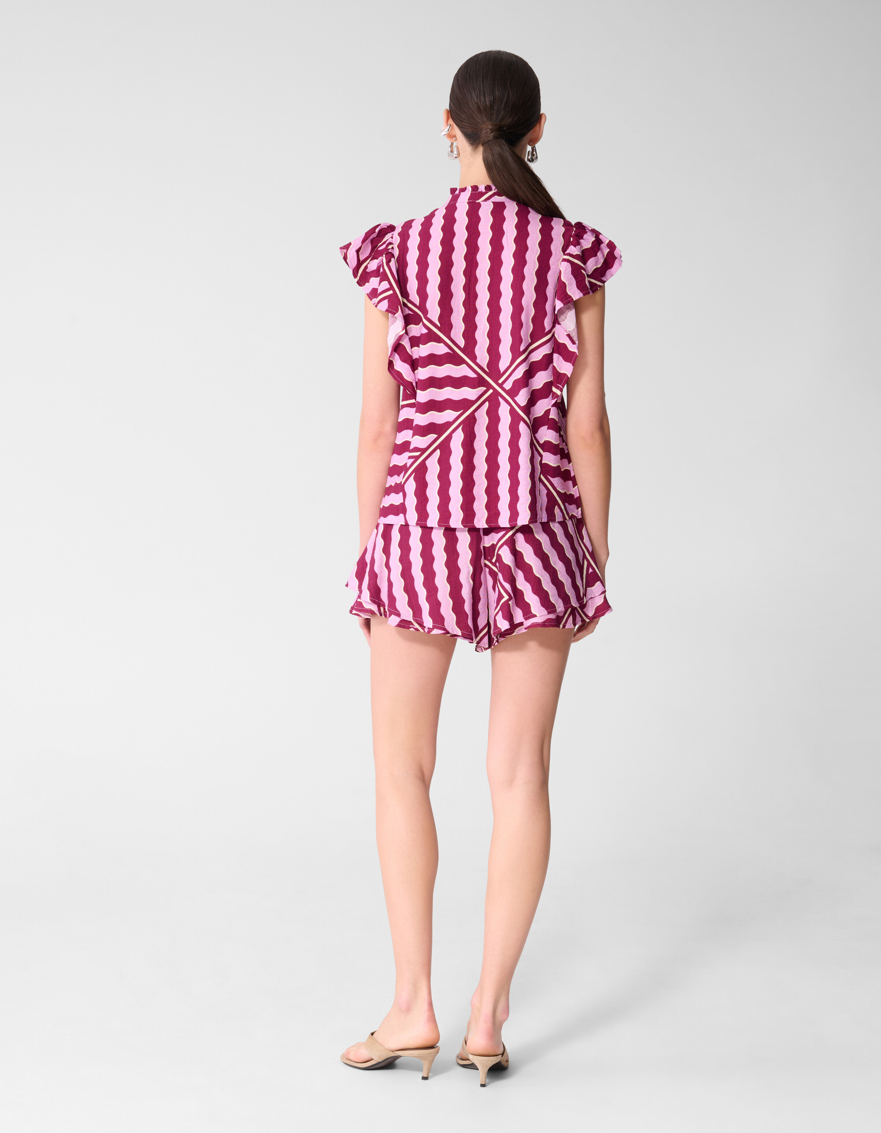 Top mit Wellenmuster in Rosa/Lila SHOEBY WOMEN
