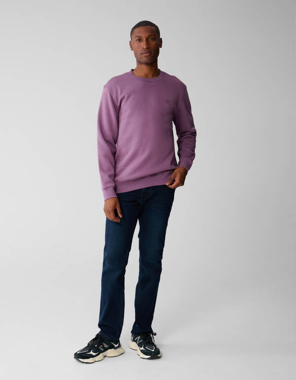 Badge Pullover Lila SHOEBY MEN