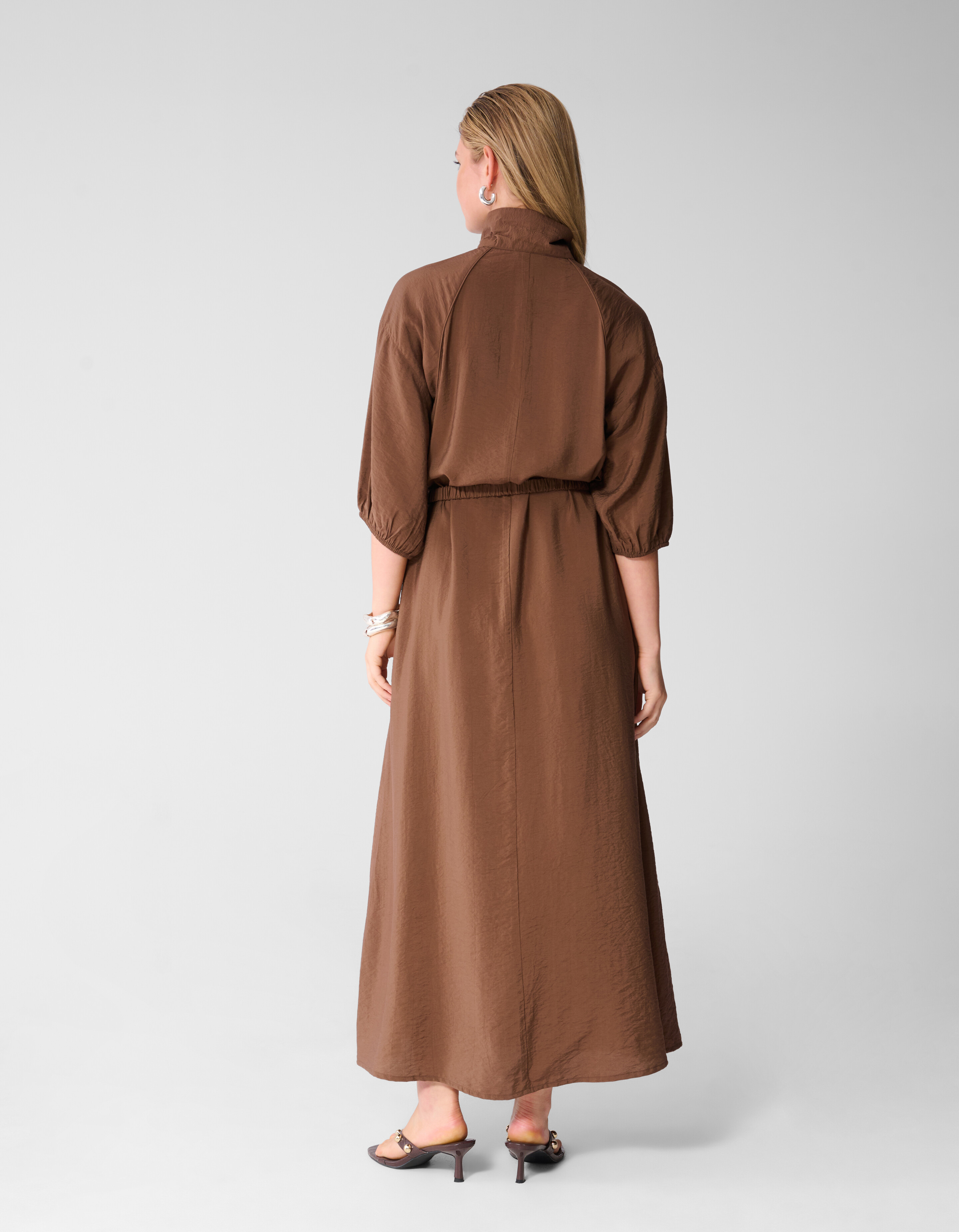 Sportlicher Trainingsanzug Maxi Kleid Braun SHOEBY WOMEN