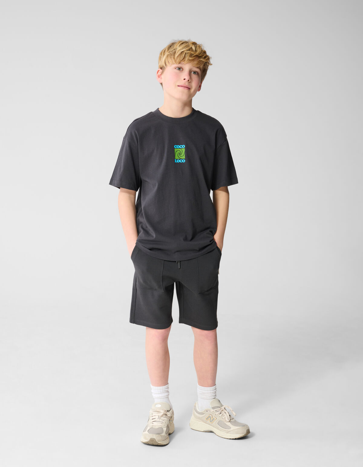 Tasche Kurz Dunkelgrau SHOEBY BOYS