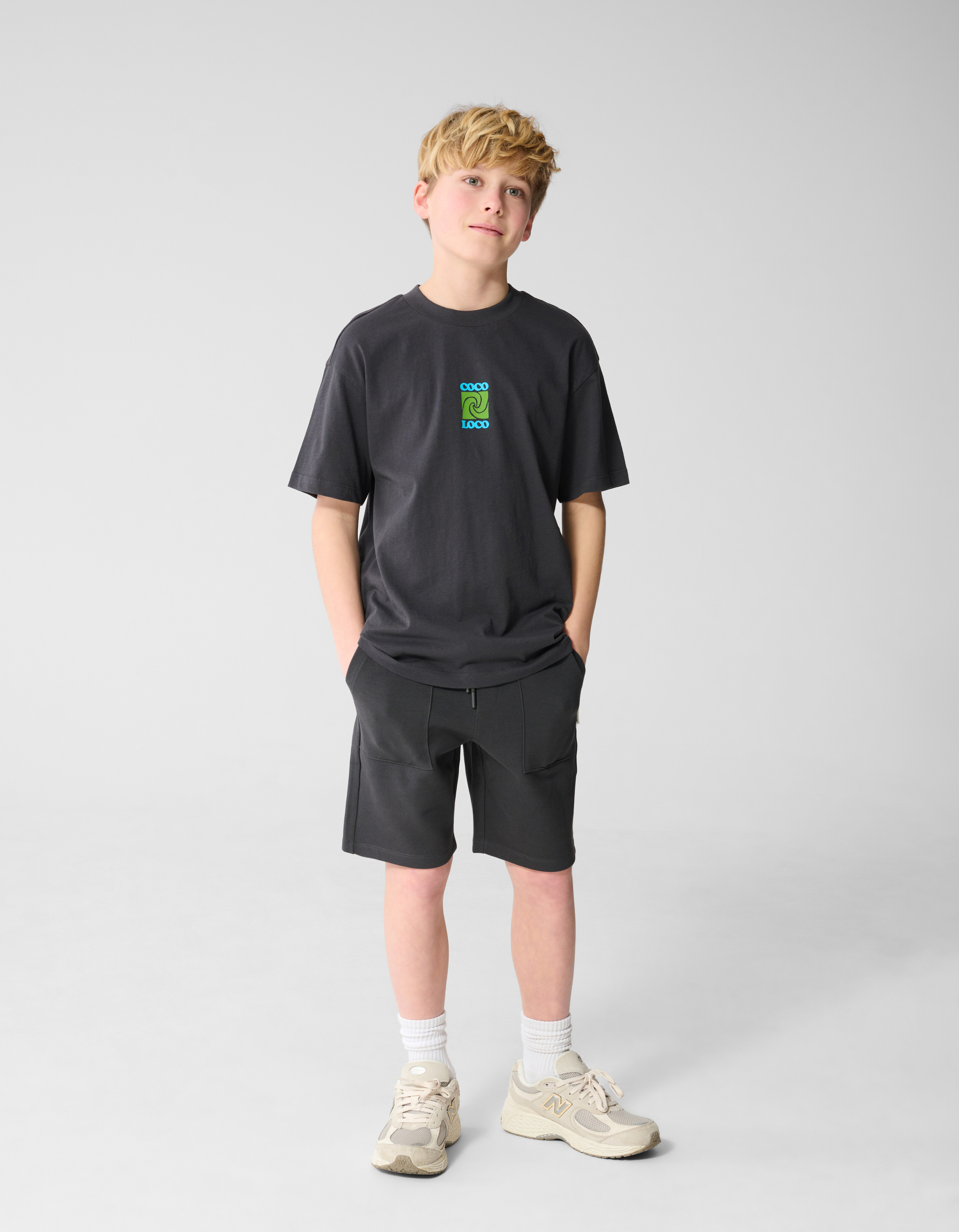 Tasche Kurz Dunkelgrau SHOEBY BOYS
