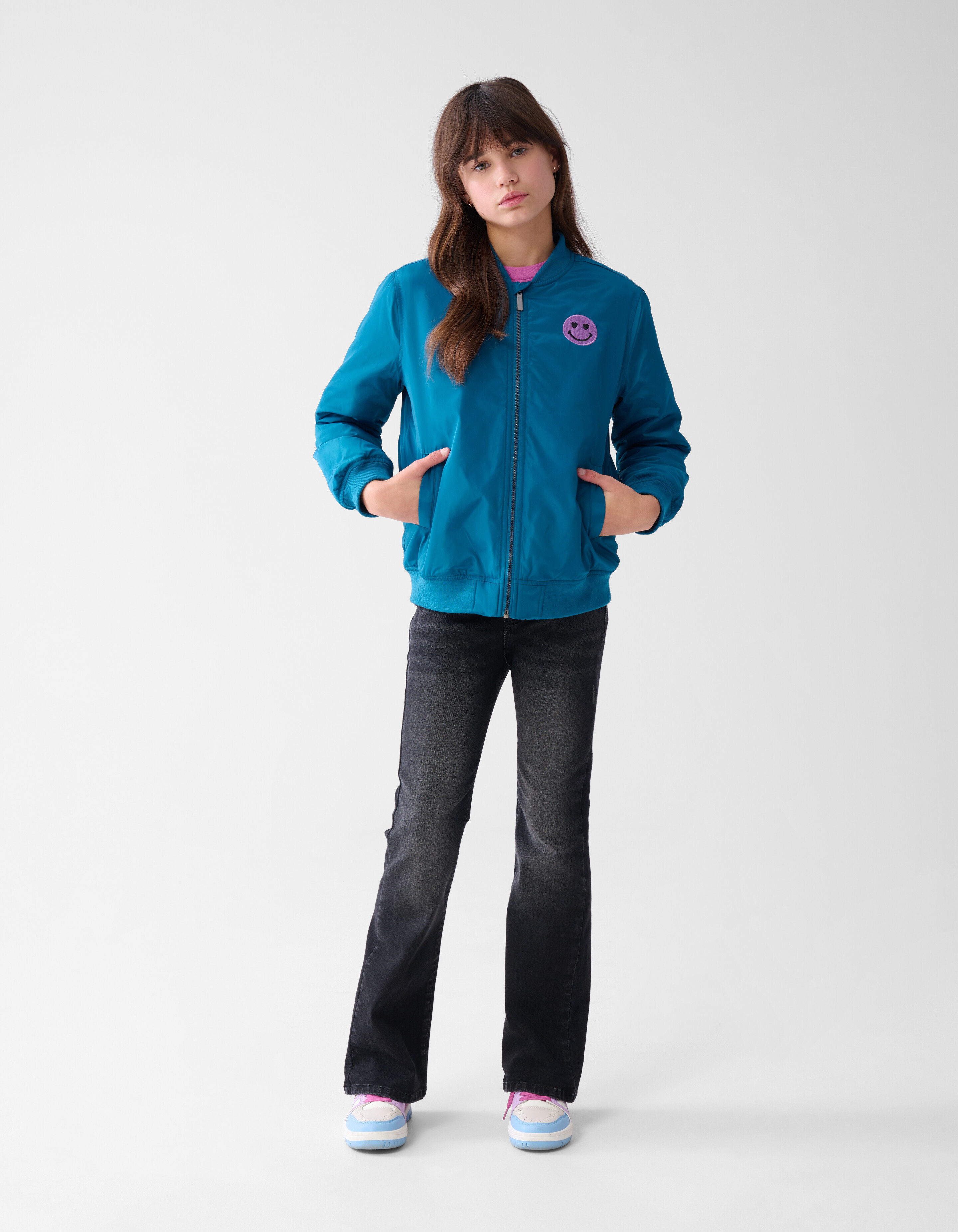 Varsity Bomber Blau SHOEBY GIRLS